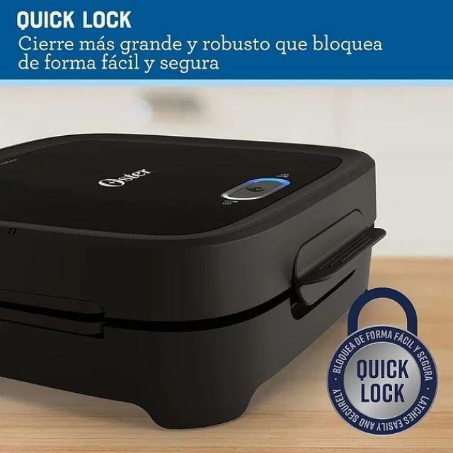 Sandwichera Oster® Compacta Con Platos Hondos Ckstsm400 Color Negro Sandwichero Grill Asador-4