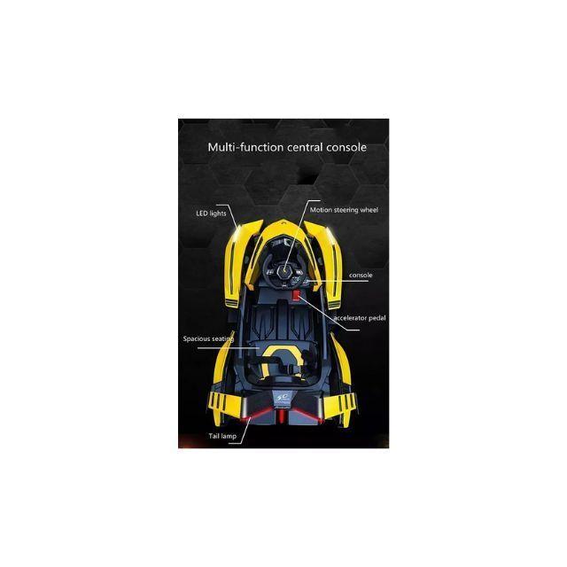 Carro Montable Eléctrico Lamborghini C/remoto Niños Navidad Color Amarillo-2