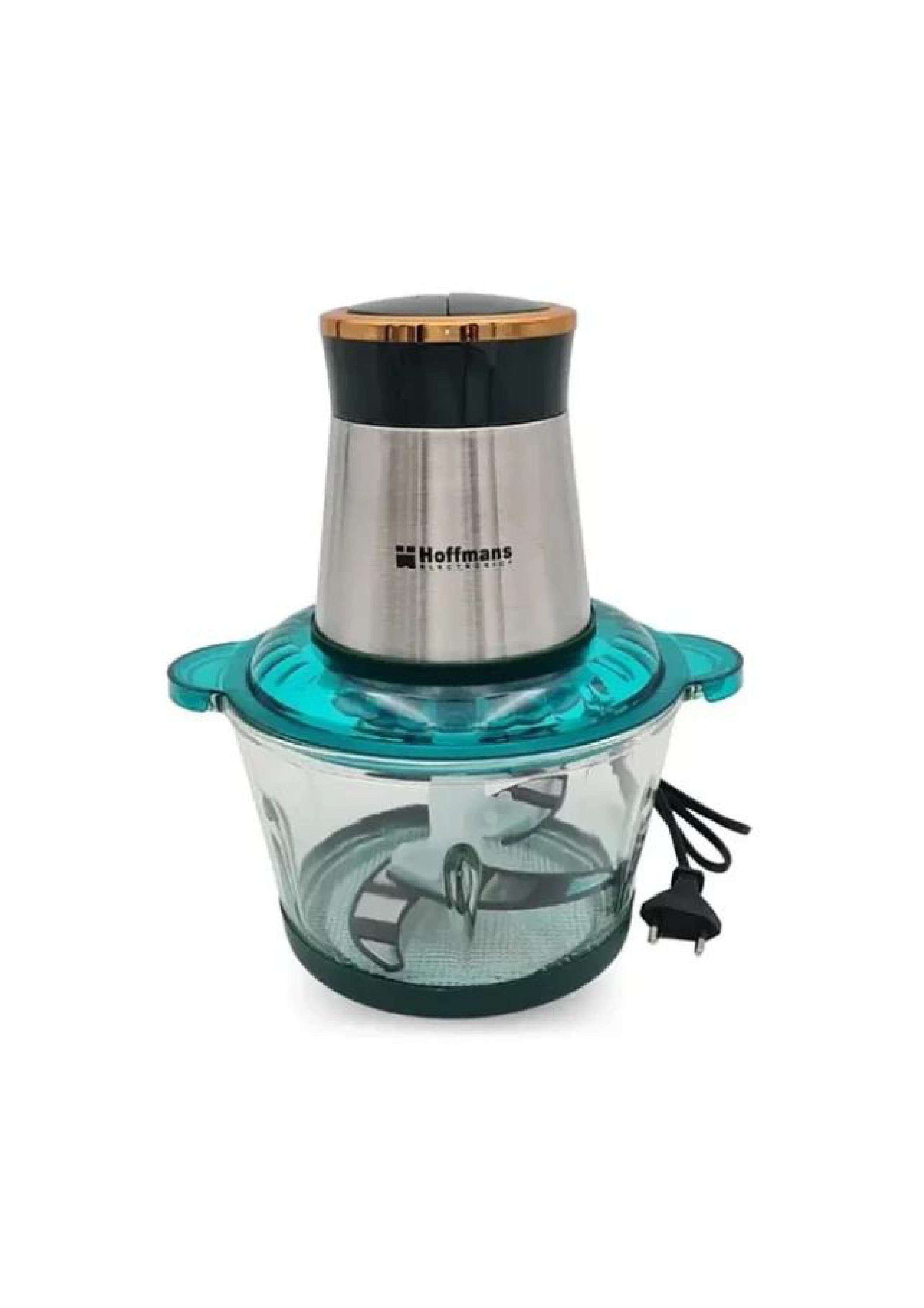Procesador De Alimentos Hoffmans 2L De Acero Inoxidable y Bowl De Vidrio-0