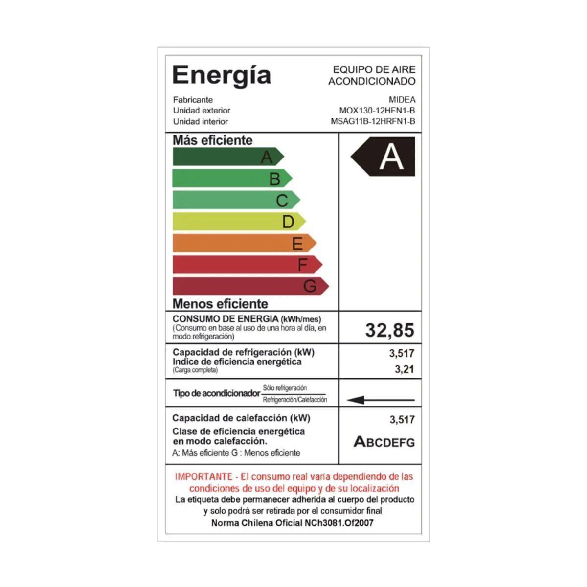 Aire acondicionado Midea Xtreme Dura 12000 BTU-3