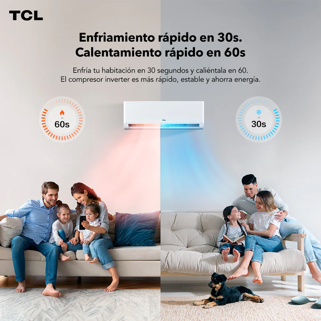 Aire Acondicionado Inverter TCL BreezeIN 9000 BTU WIFI-5