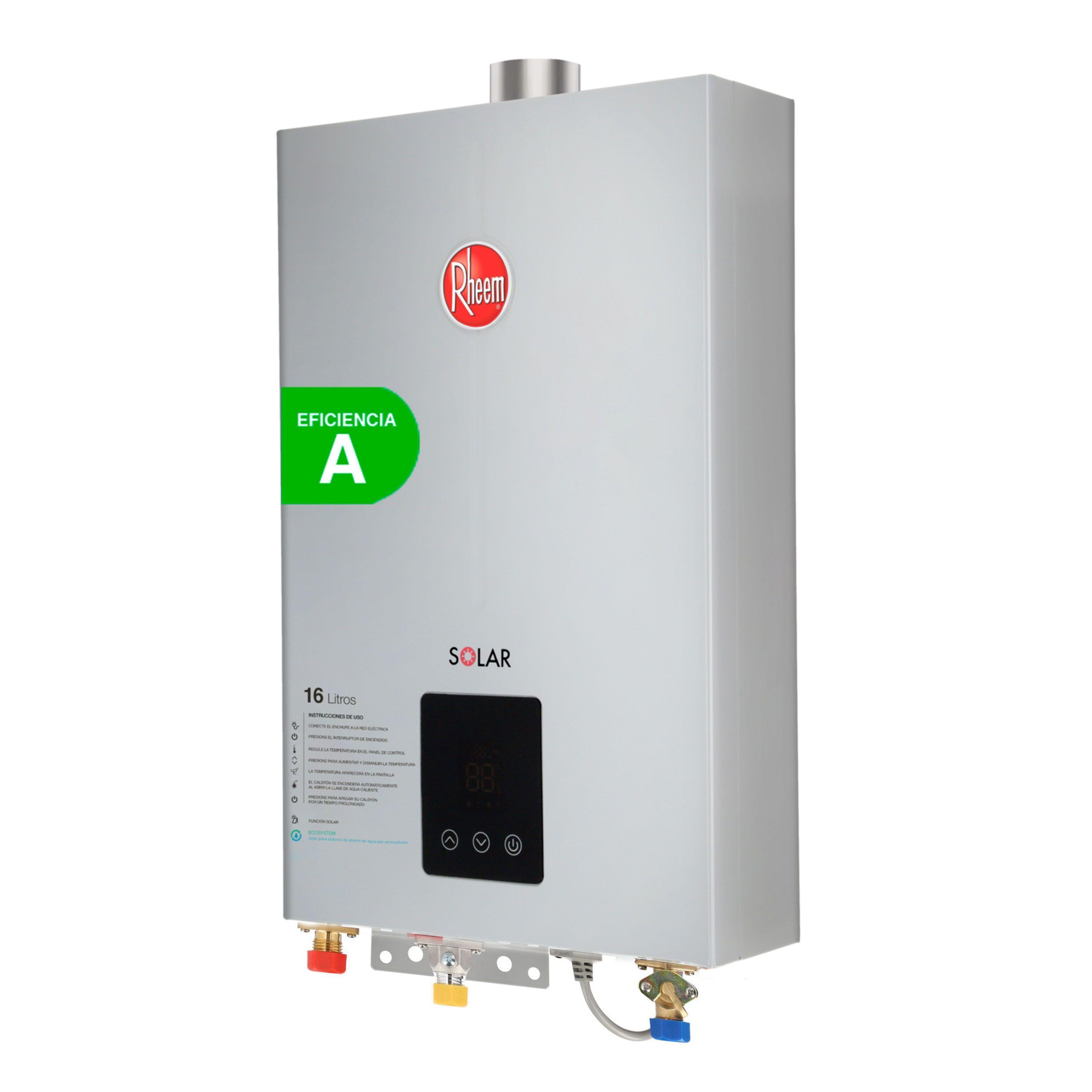 Calefont 16 litros Gas Natural Tiro Forzado Rheem-1