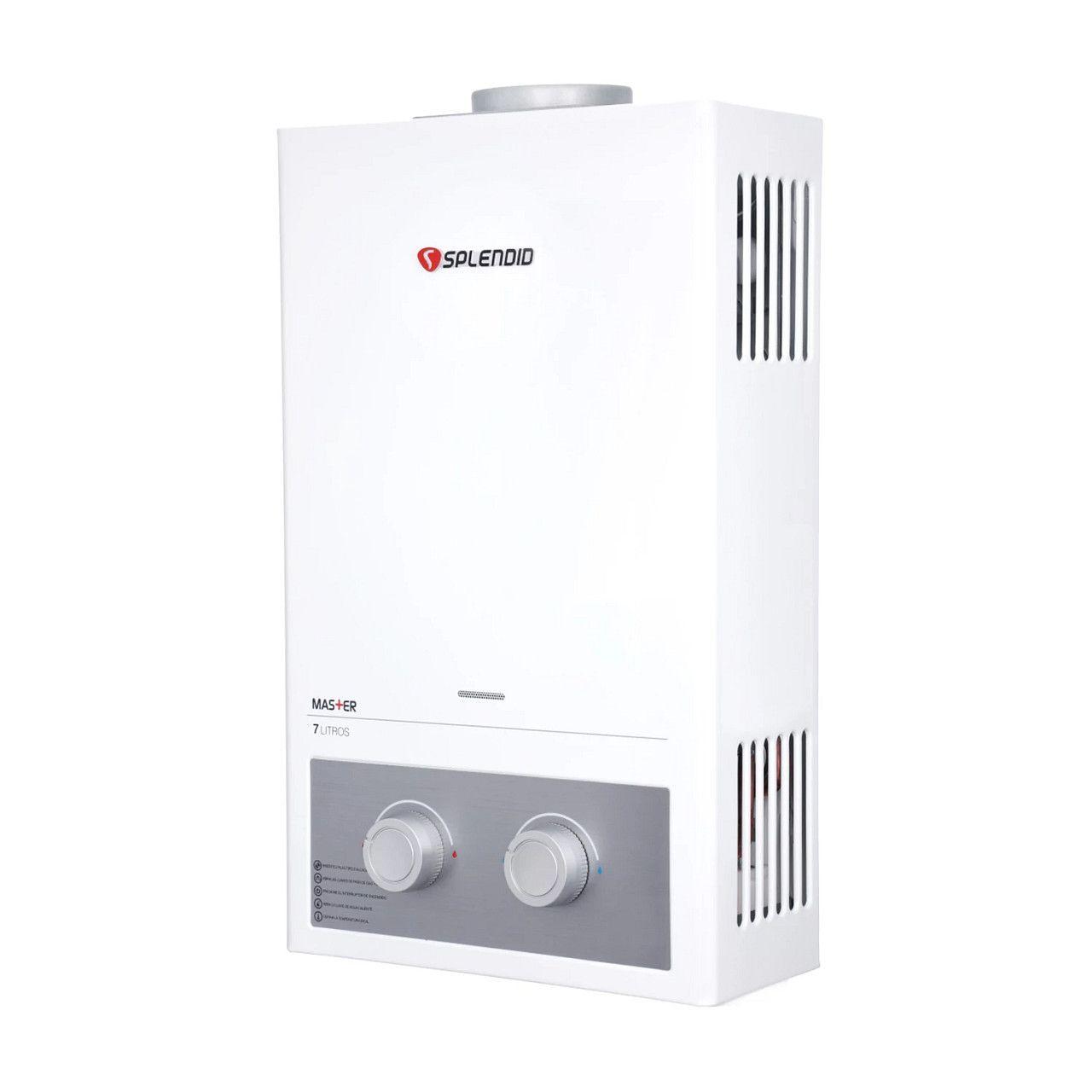 Calefont 7 litros Gas licuado Tiro natural Splendid-2