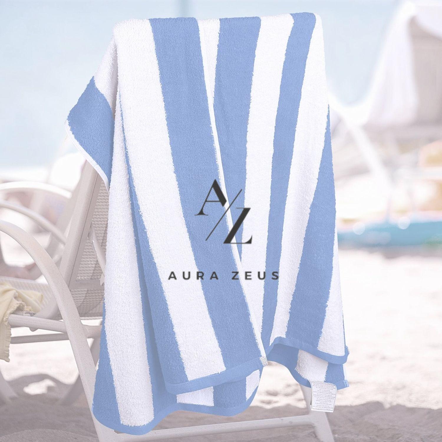 Set De 4 Toalla De Playa Algodon 150x75 Xl Viaje Grande Az Verano-7