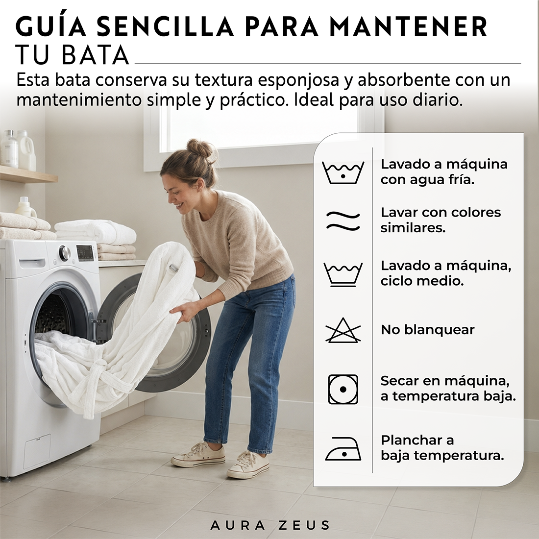 Bata baño Algodón Largo 1 Set Casa Nerola en Blanco y Gris-4