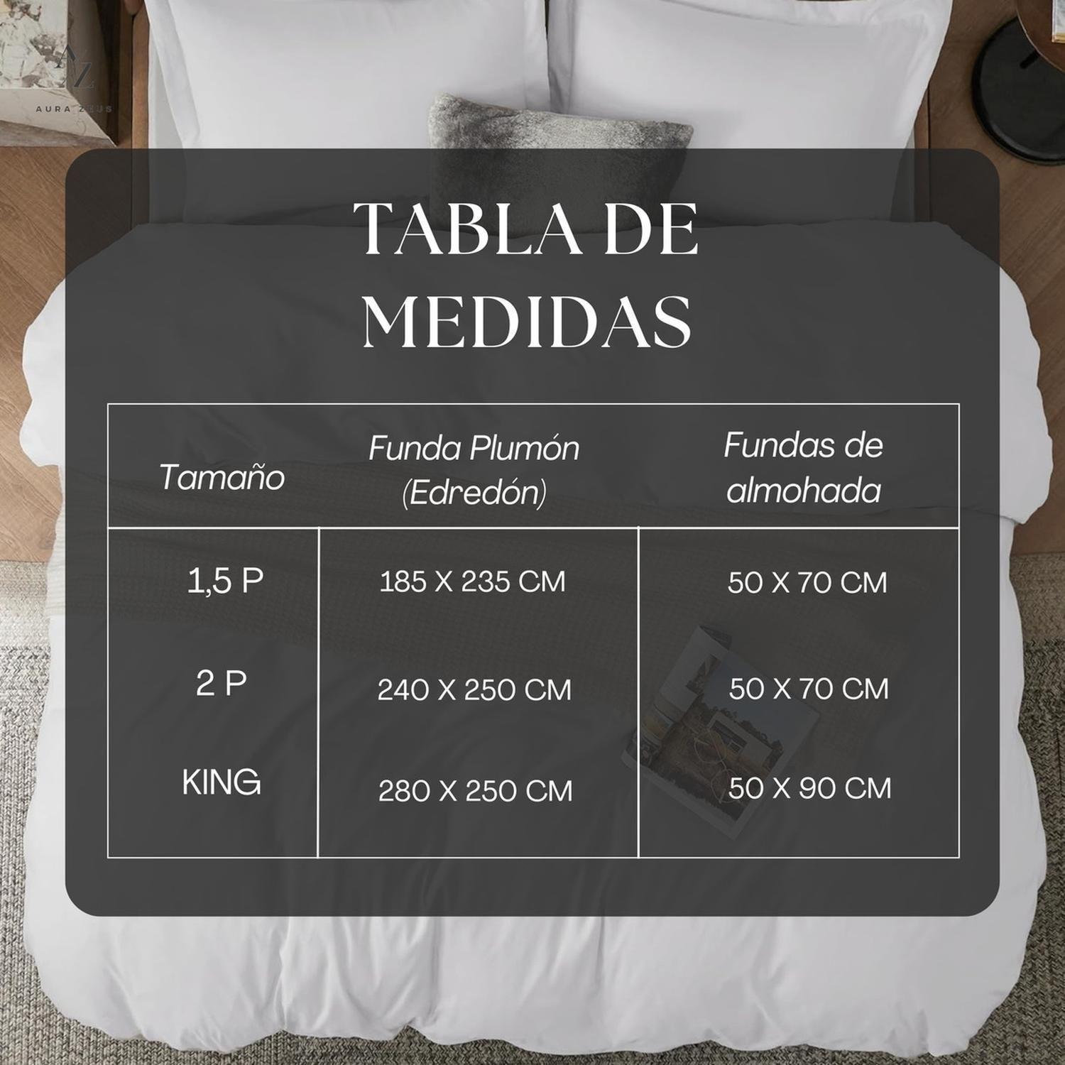 Funda Plumon Duvet Edredon 1800 Hilos Microfibra Sabana-5