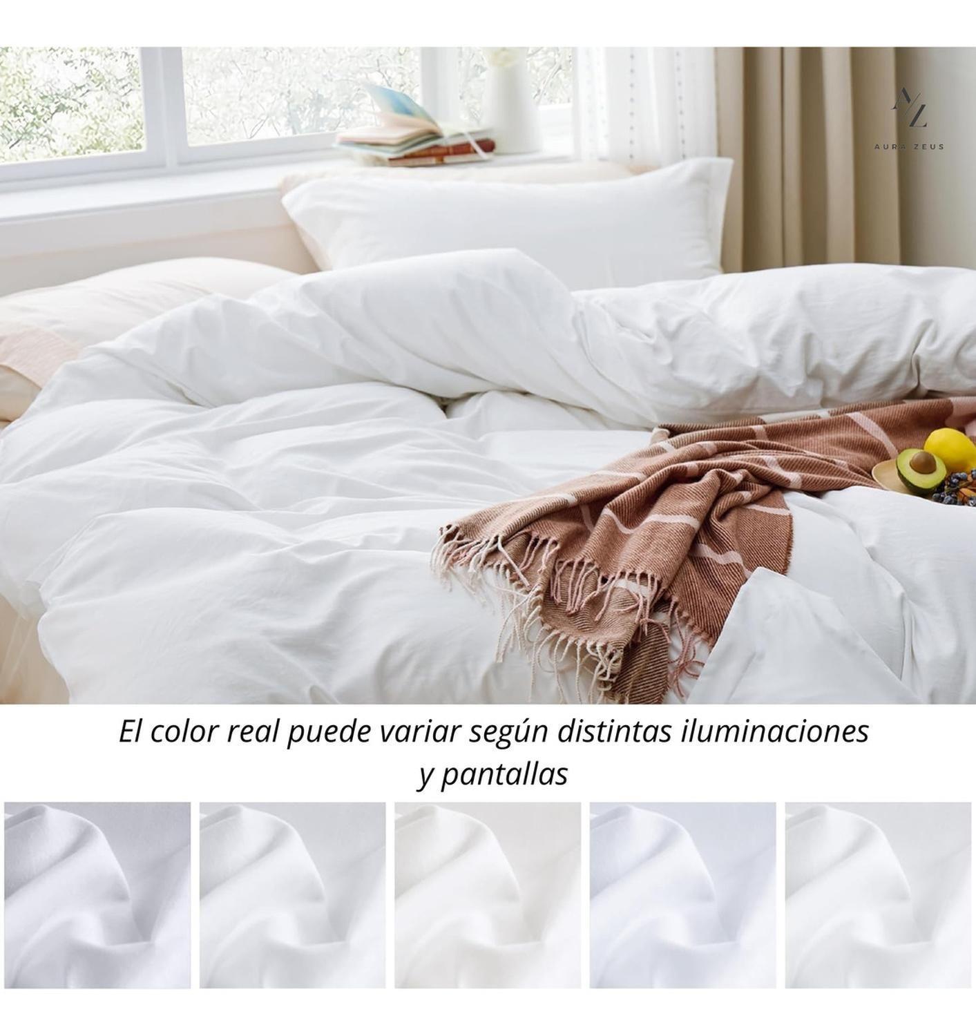 Funda Plumon Duvet Edredon 1800 Hilos Microfibra Sabana-6