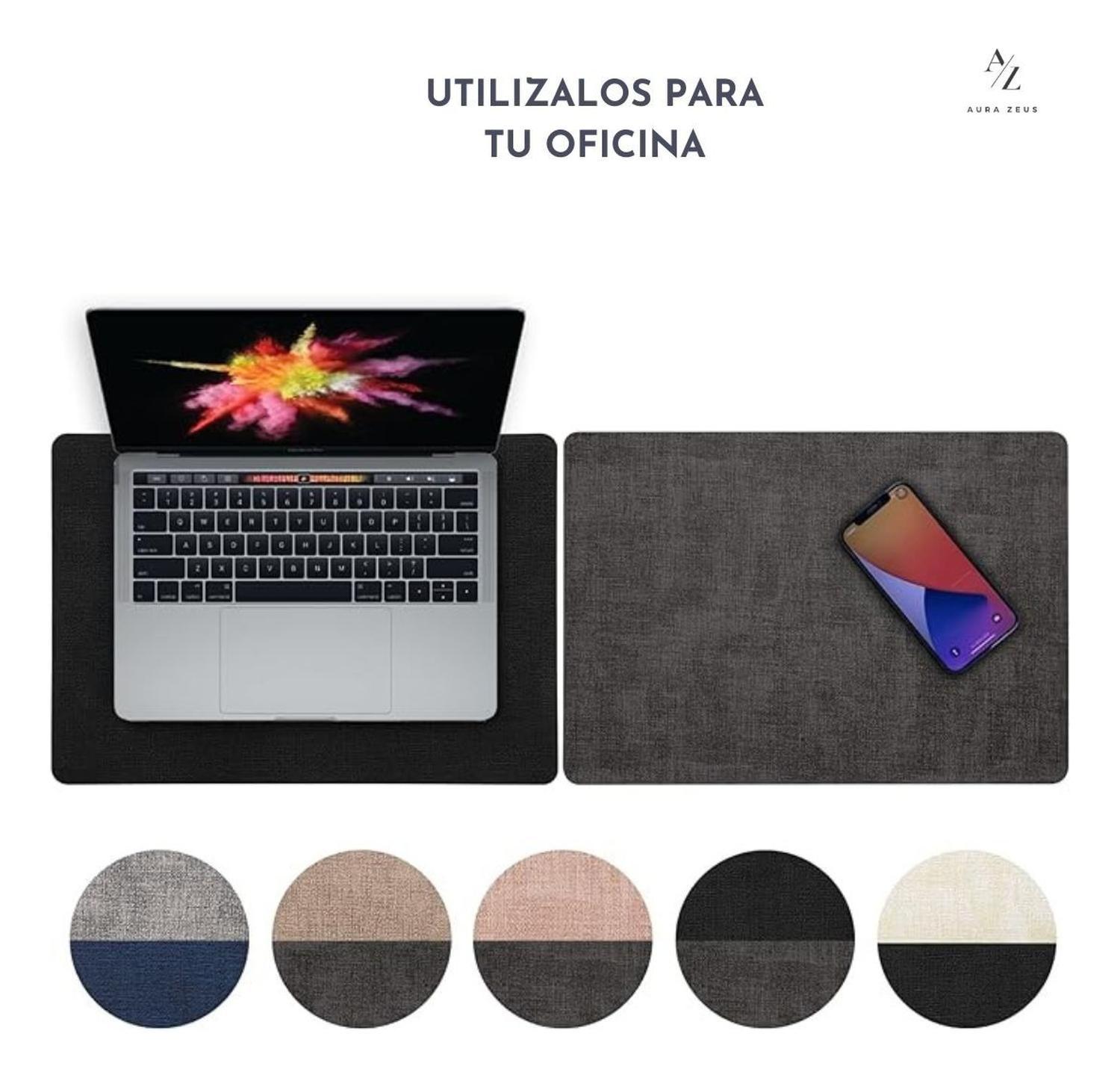 Set 4 Posavasos Redondos Antimanchas Ecocuero Mesa 2 En 1 Ir-7