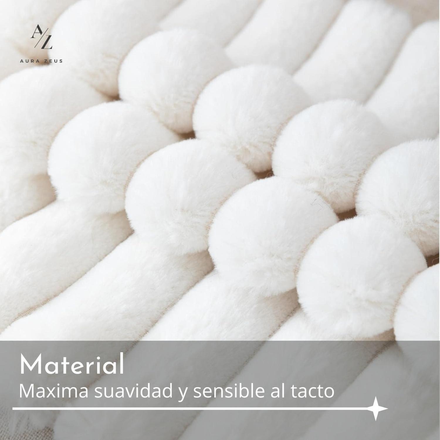 Fundas De Cojines Pack X2 Boho Rayada Suave 45 X 45 Premium Blanco-2