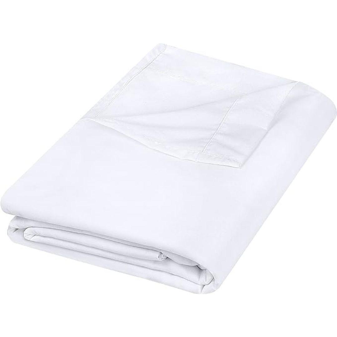 Sabanas Encimera 2 Plazas Blanca Gris Ultra Suave Hilos Aura Zeus-0