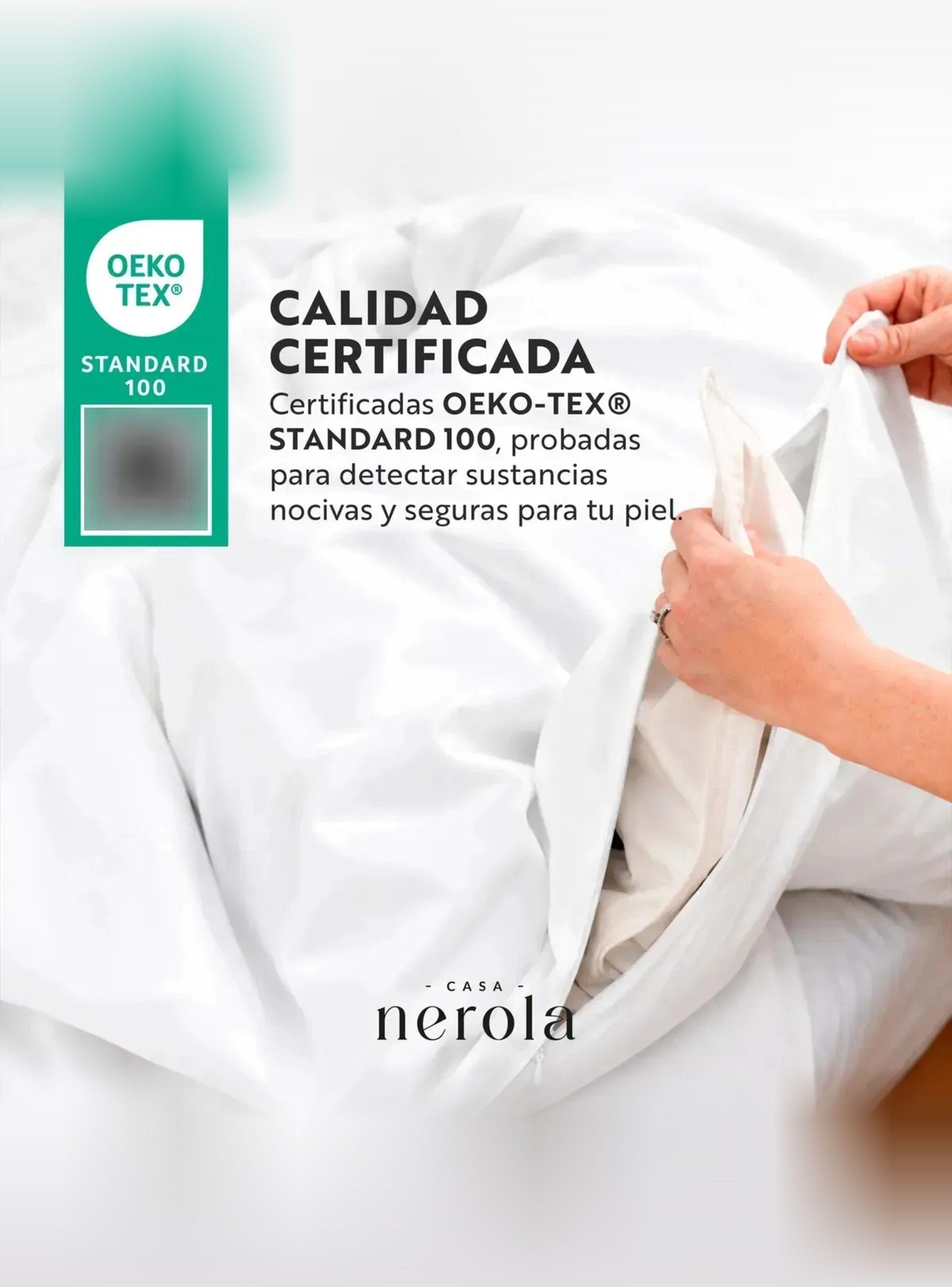 Funda de Plumón + 1 Funda de Almohada 100% Algodón 200 Hilos 1,5 Plazas Blanco-3