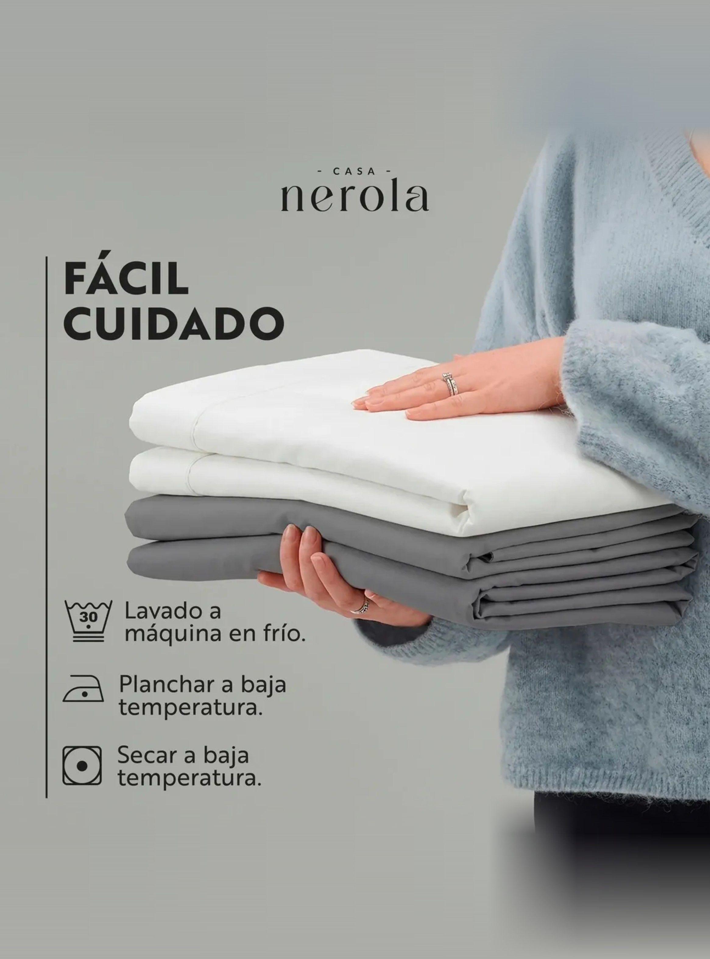 Funda de Plumón + 1 Funda de Almohada 100% Algodón 200 Hilos 1,5 Plazas Blanco-5