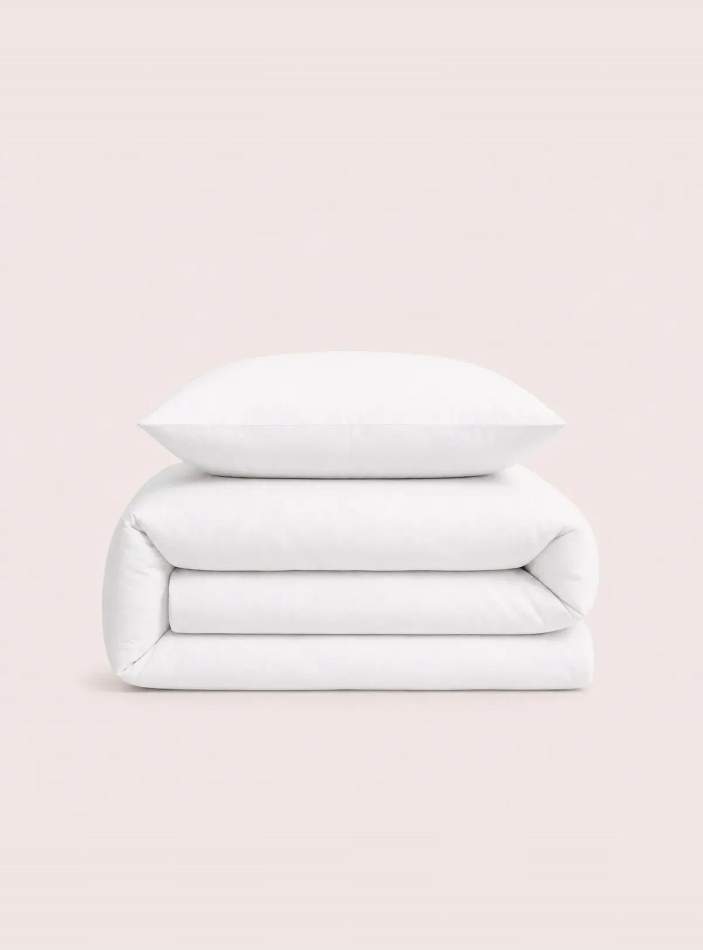 Funda de Plumón + 1 Funda de Almohada 100% Algodón 200 Hilos 1,5 Plazas Blanco-9