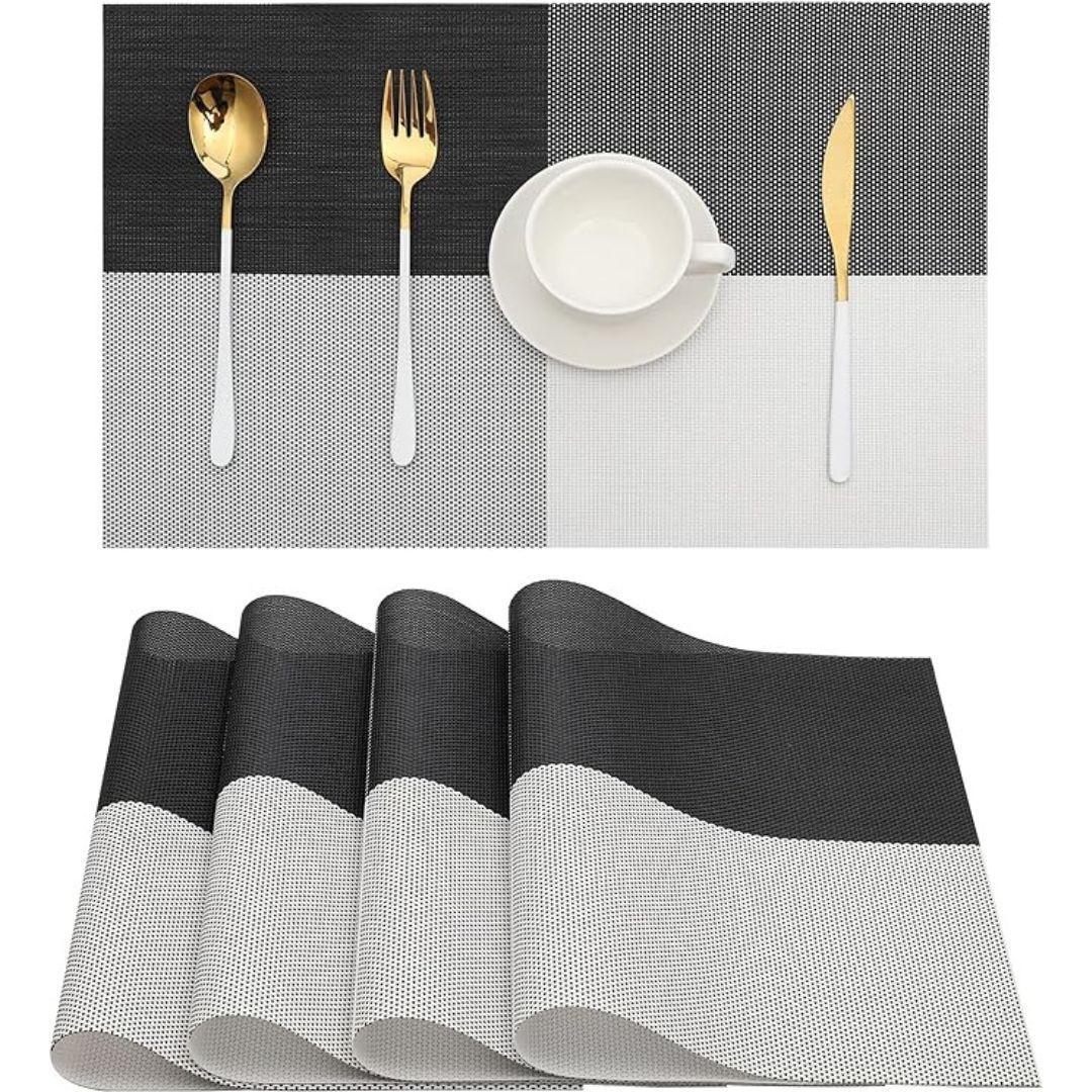 Set De 4 Individuales Para Mesa Mantel Impermeables Playa-0