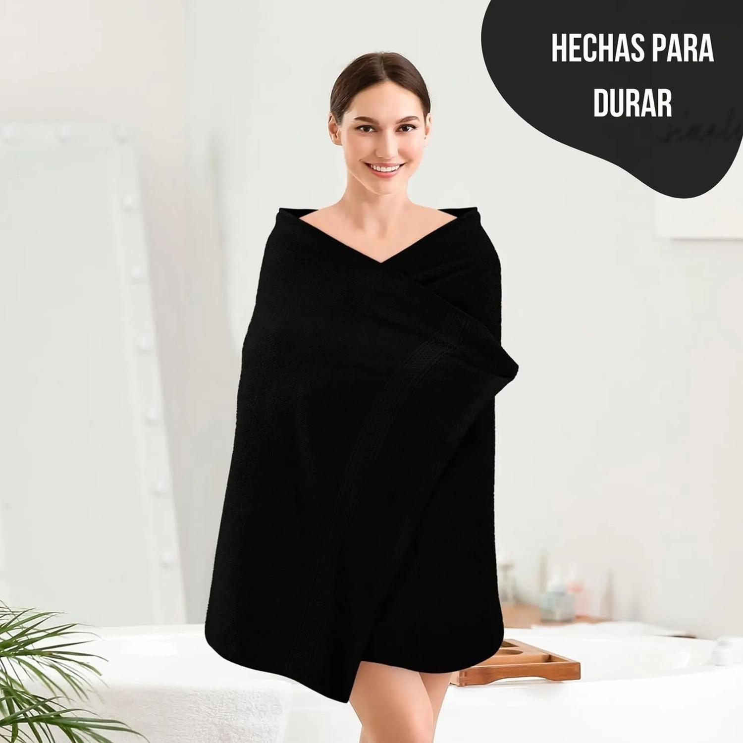 Set De 2 Toallas De Baño 140x70 Cm Algodon 500gr Grandes Az-3