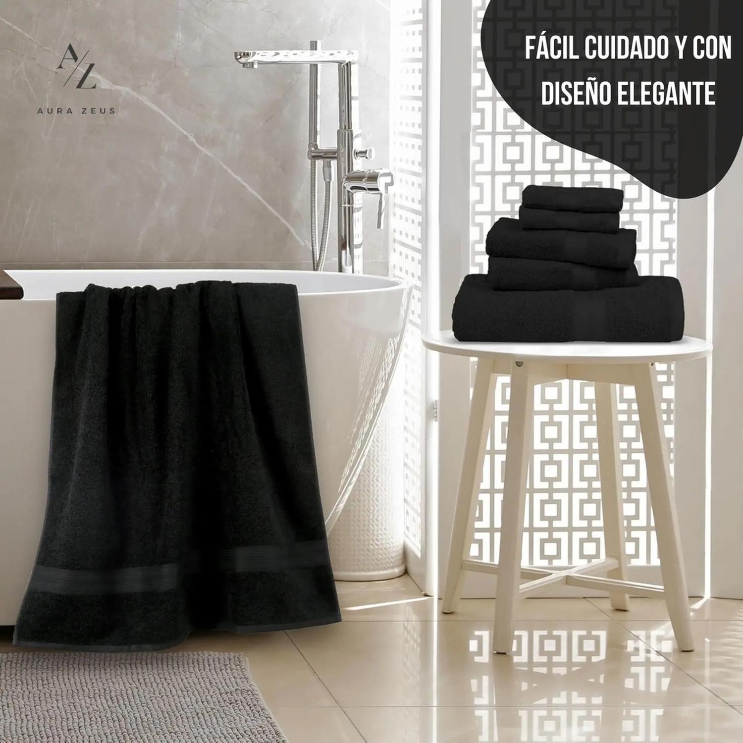 Set De 2 Toallas De Baño 140x70 Cm Algodon 500gr Grandes Az-4