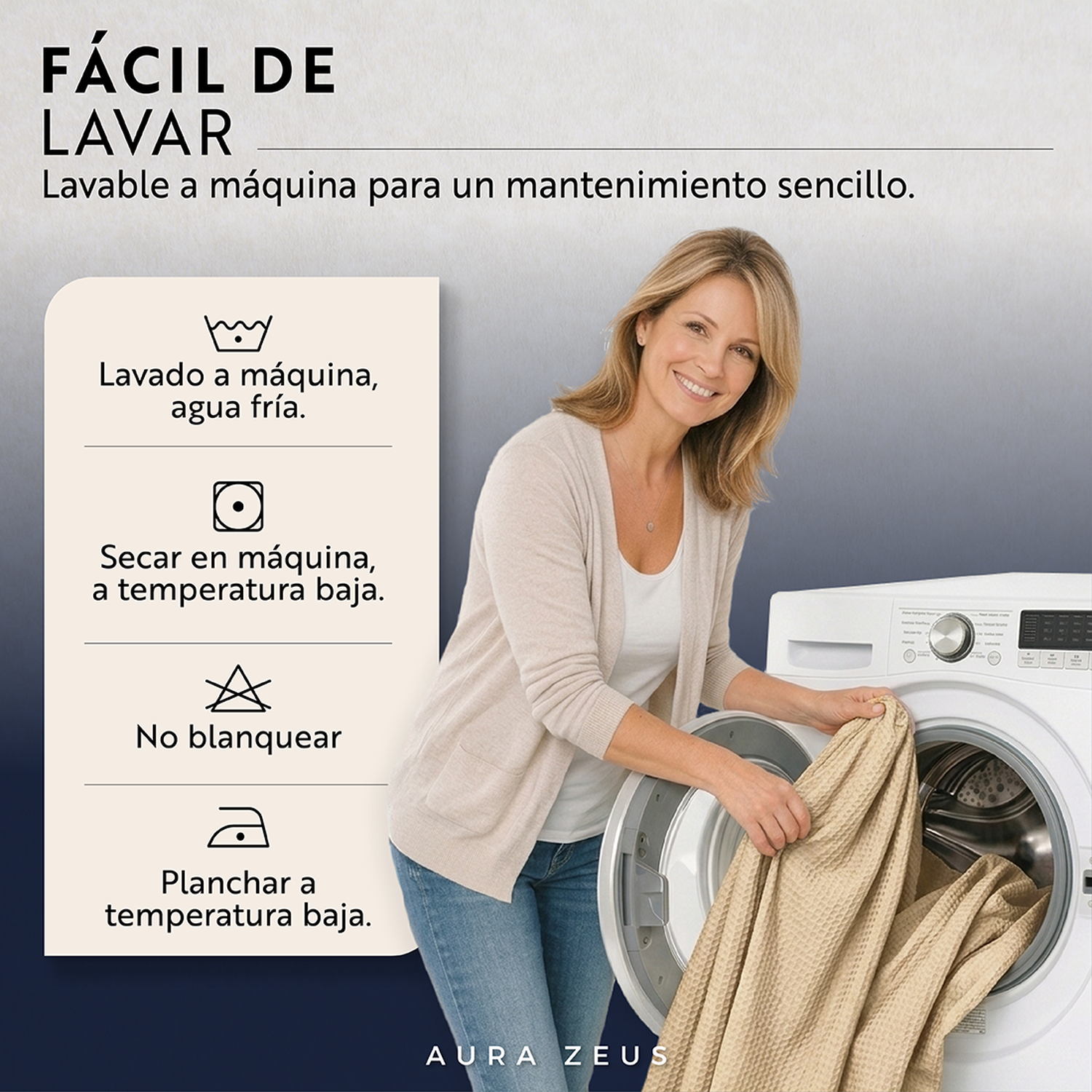 Cortina De Baño Impermeable Tela Ducha +12 Gancho Premium Az-5