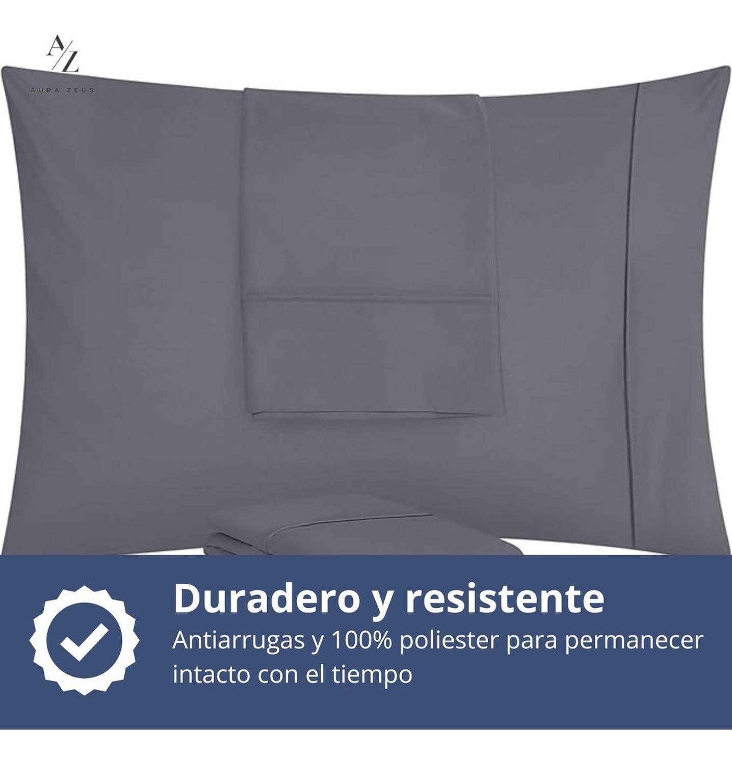 Set 2 Fundas De Almohada 50x70 - 90 Hilos Ropa De Cama Hogar Sabanas Az-4