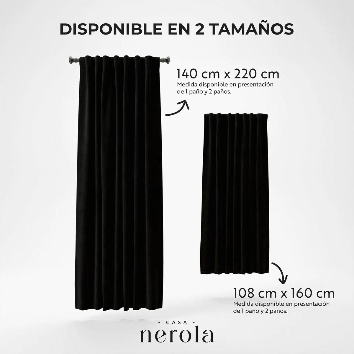 Cortina Blackout De Lino 140x220 Dormitorio Y Salón Beige-4