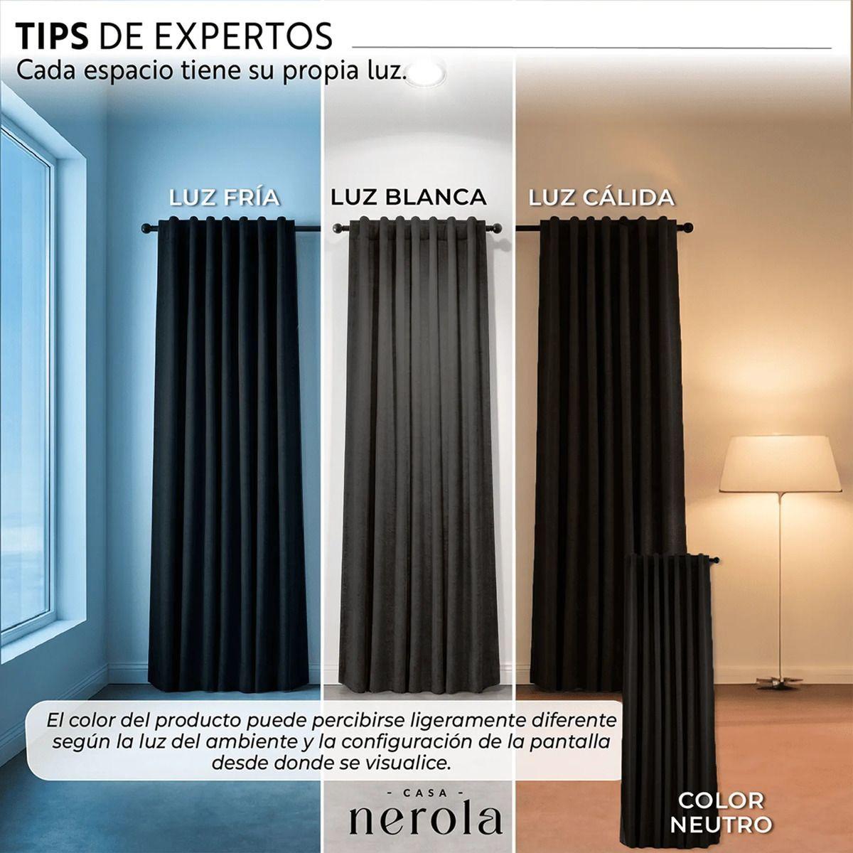 Cortina Blackout De Lino 140x220 Dormitorio Y Salón Beige-7