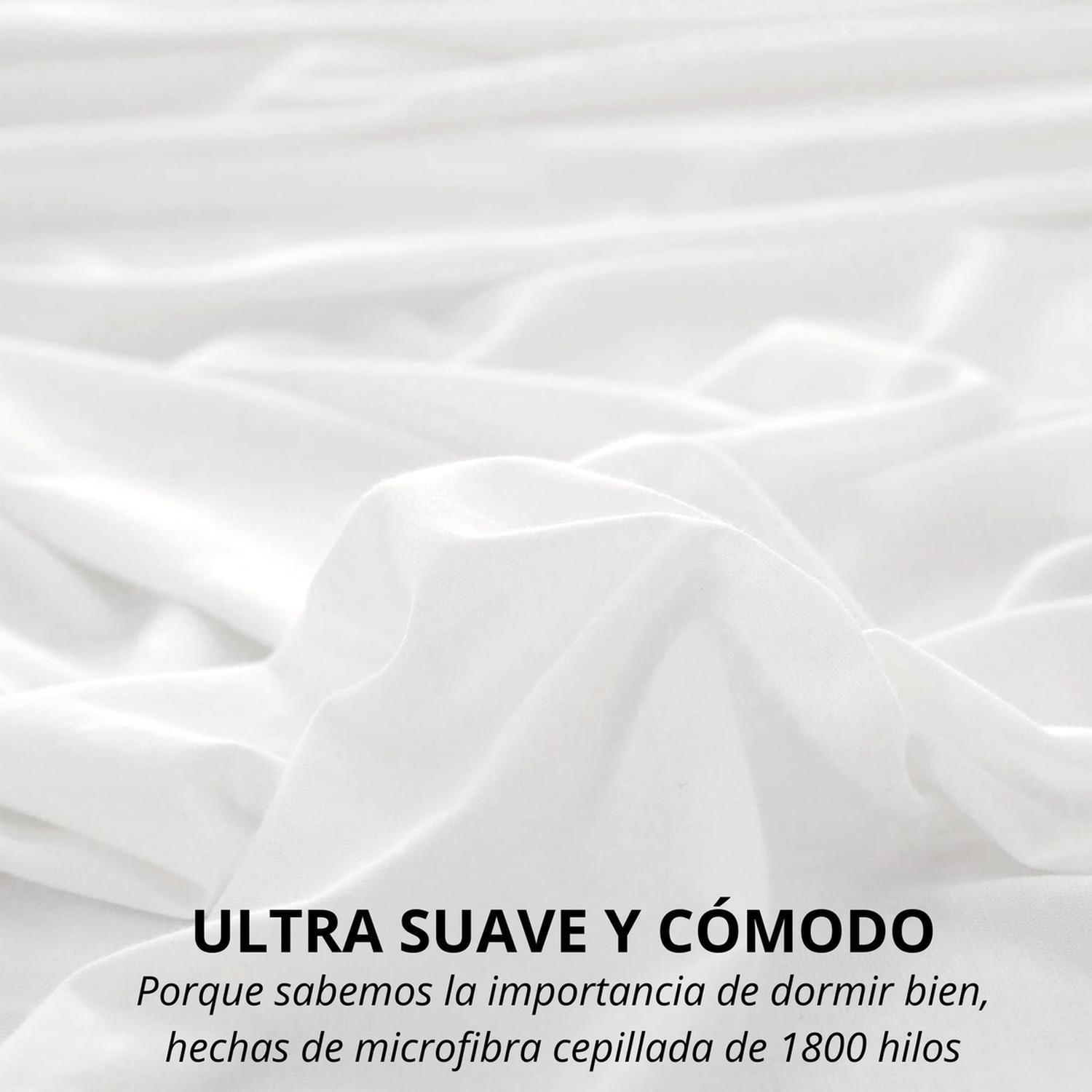 Juego Funda Plumon + Sabana Bajera + Funda Almohada Hilos-1