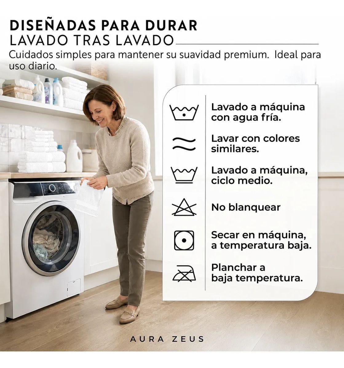Set De 6 Toallas De Baño Algodon 600gr/m2 Cuerpo Mano Grande Az-7