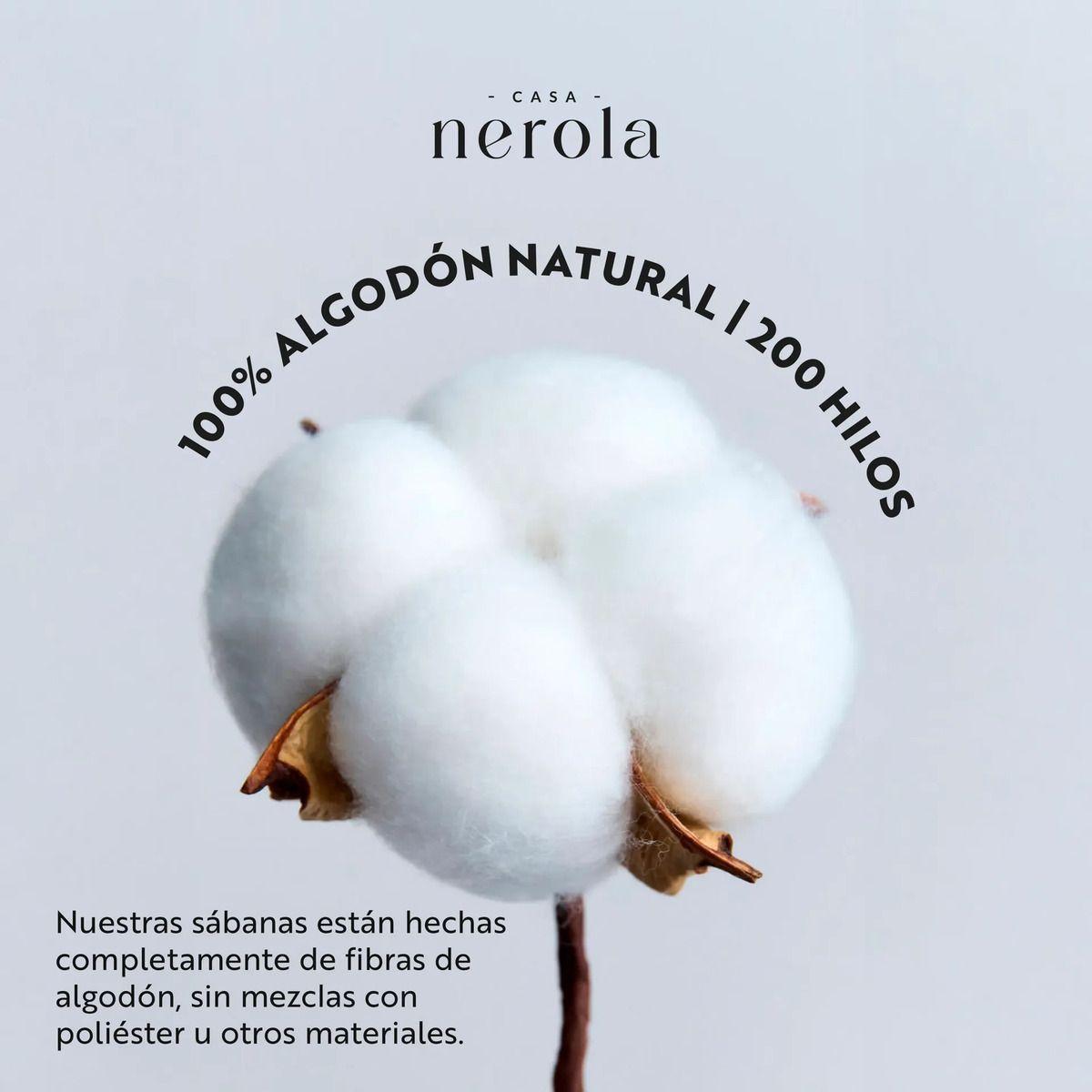 Sábana Bajera Ajustable 100% Algodón 200 Hilos Elástico 360°-5