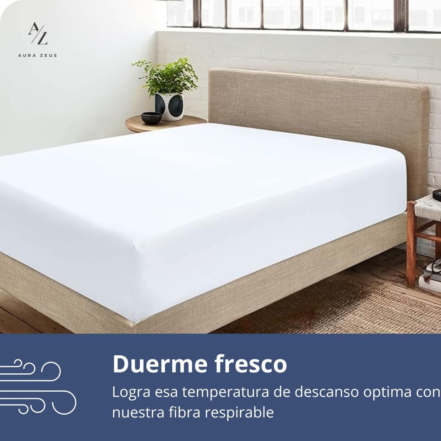 Sabanas Bajera Ajustable 1800 Hilos Microfibra Hogar Ropa Cama Elasticada Az-6