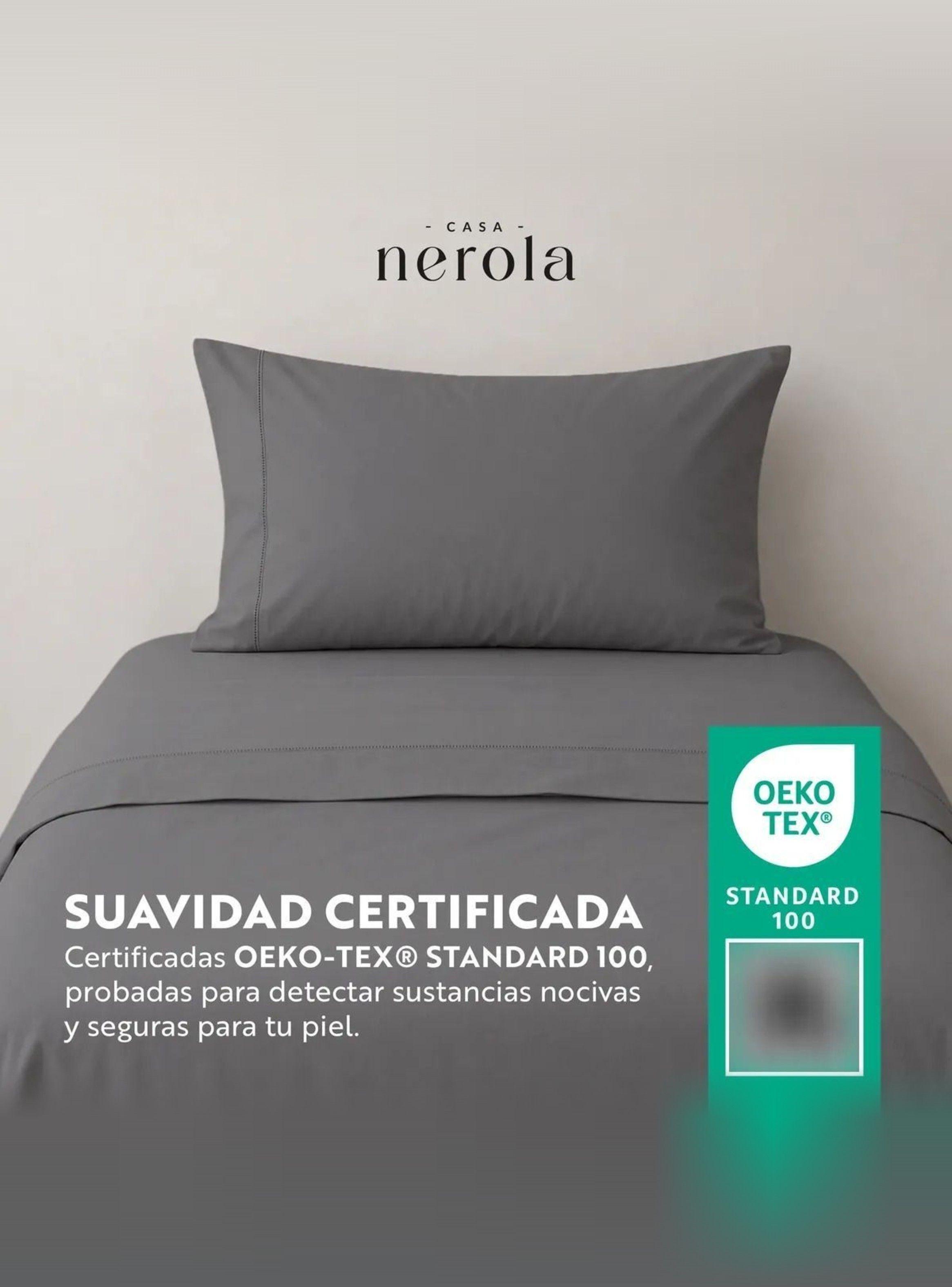 Juego de Sábanas 100% Algodón 200 Hilos 3 Piezas 1,5 Plazas Gris-4