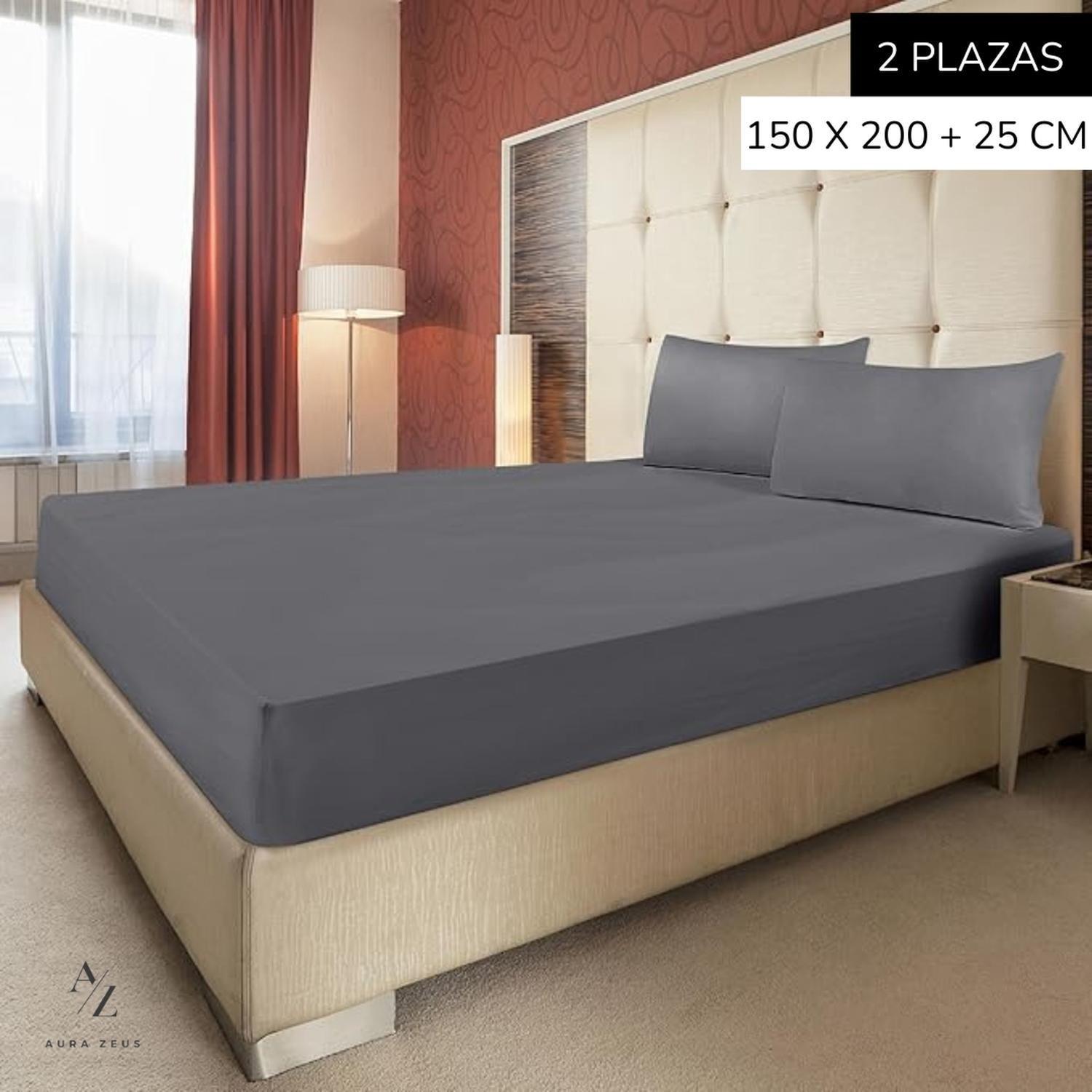 Sabanas Bajera Ajustable 1800 Hilos Microfibra Hogar Ropa Cama Elasticada Az-1