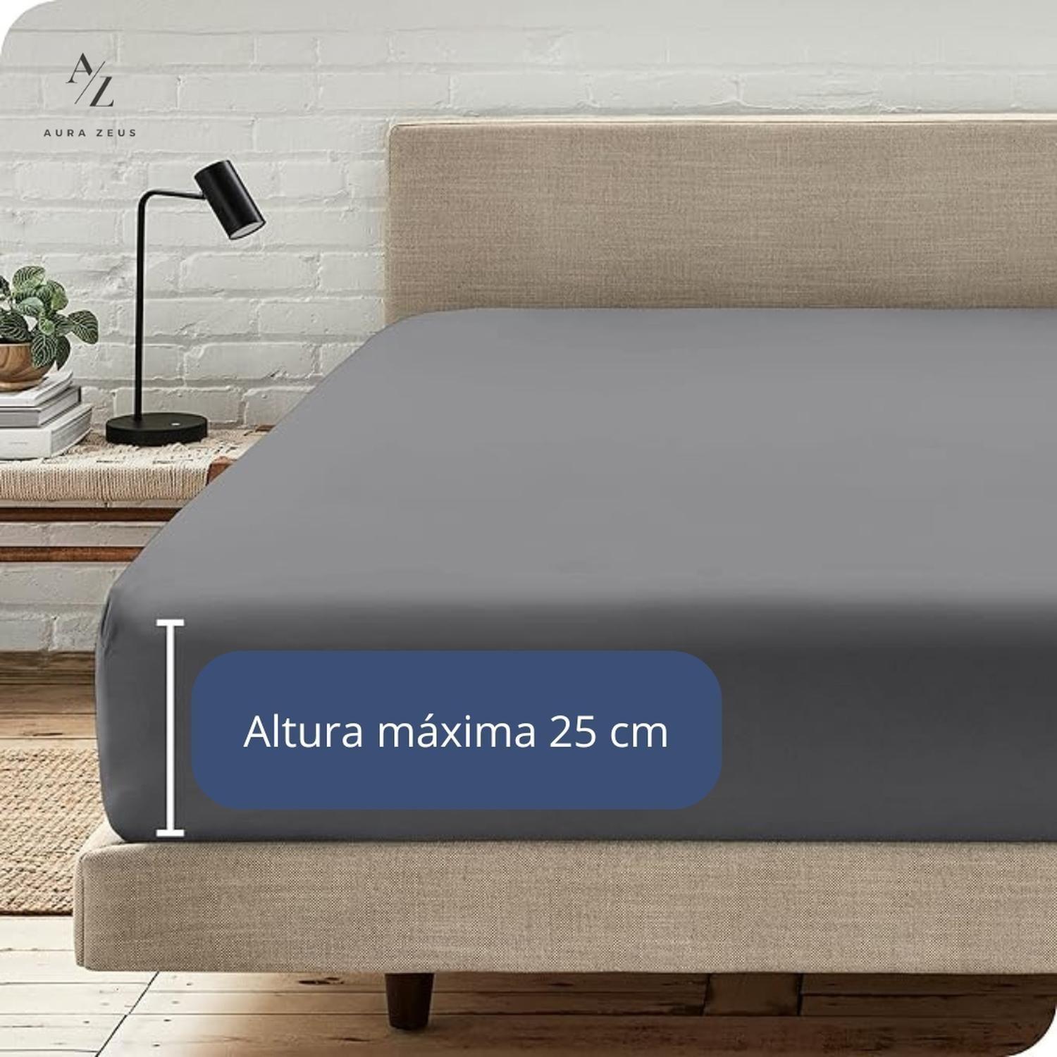 Sabanas Bajera Ajustable 1800 Hilos Microfibra Hogar Ropa Cama Elasticada Az-4