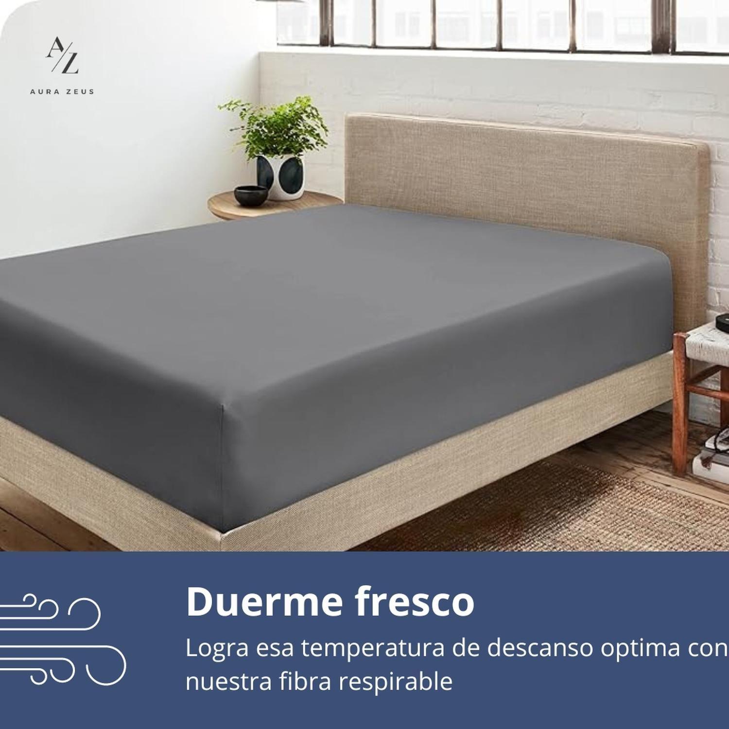 Sabanas Bajera Ajustable 1800 Hilos Microfibra Hogar Ropa Cama Elasticada Az-6