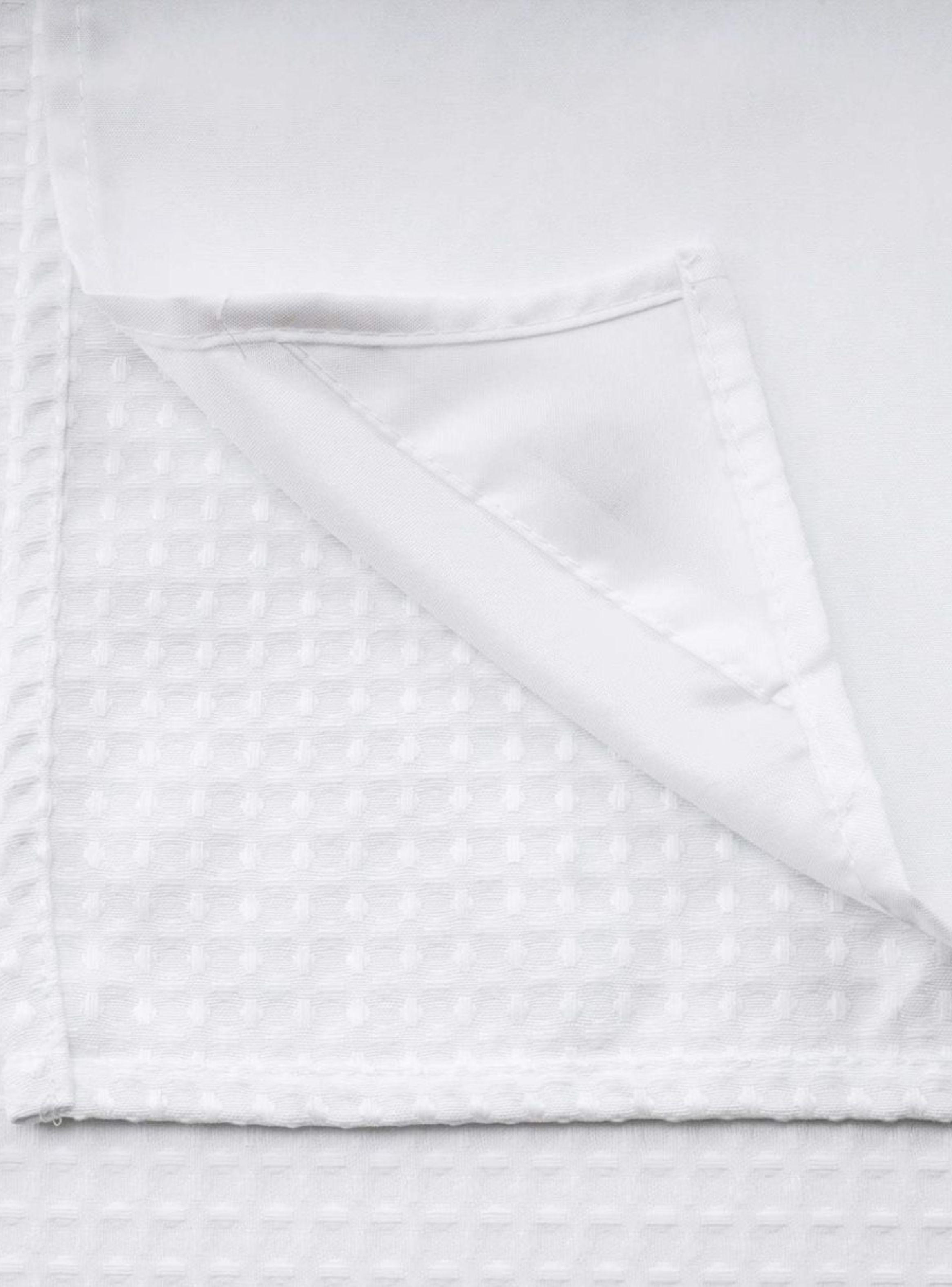 Cortina De Baño Ducha Con Forro Y 12 Ganchos 200x180 Cm Blanco AZ-6