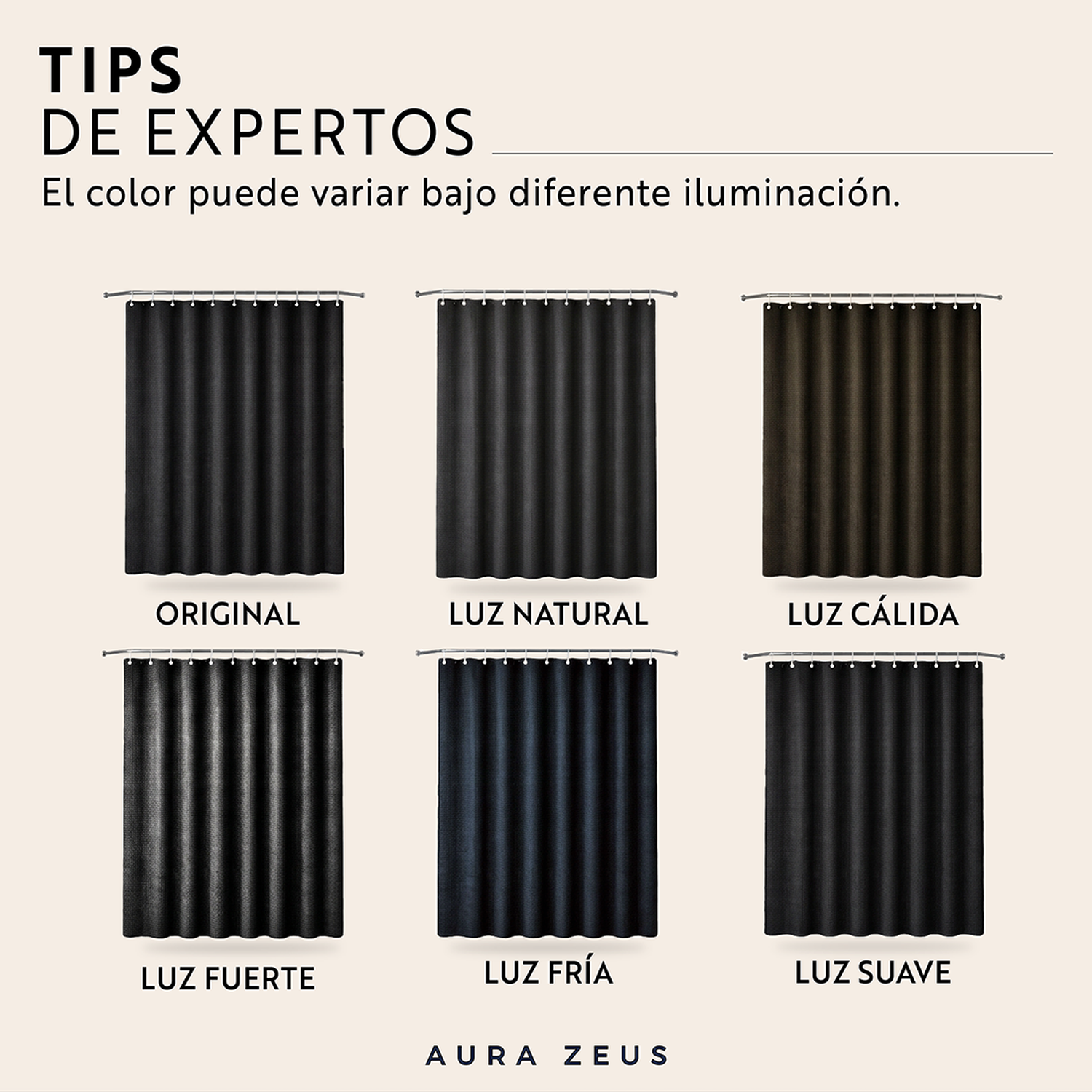 Cortina De Baño Diseño Impermeable + Forro Y 12 Ganchos Az-7