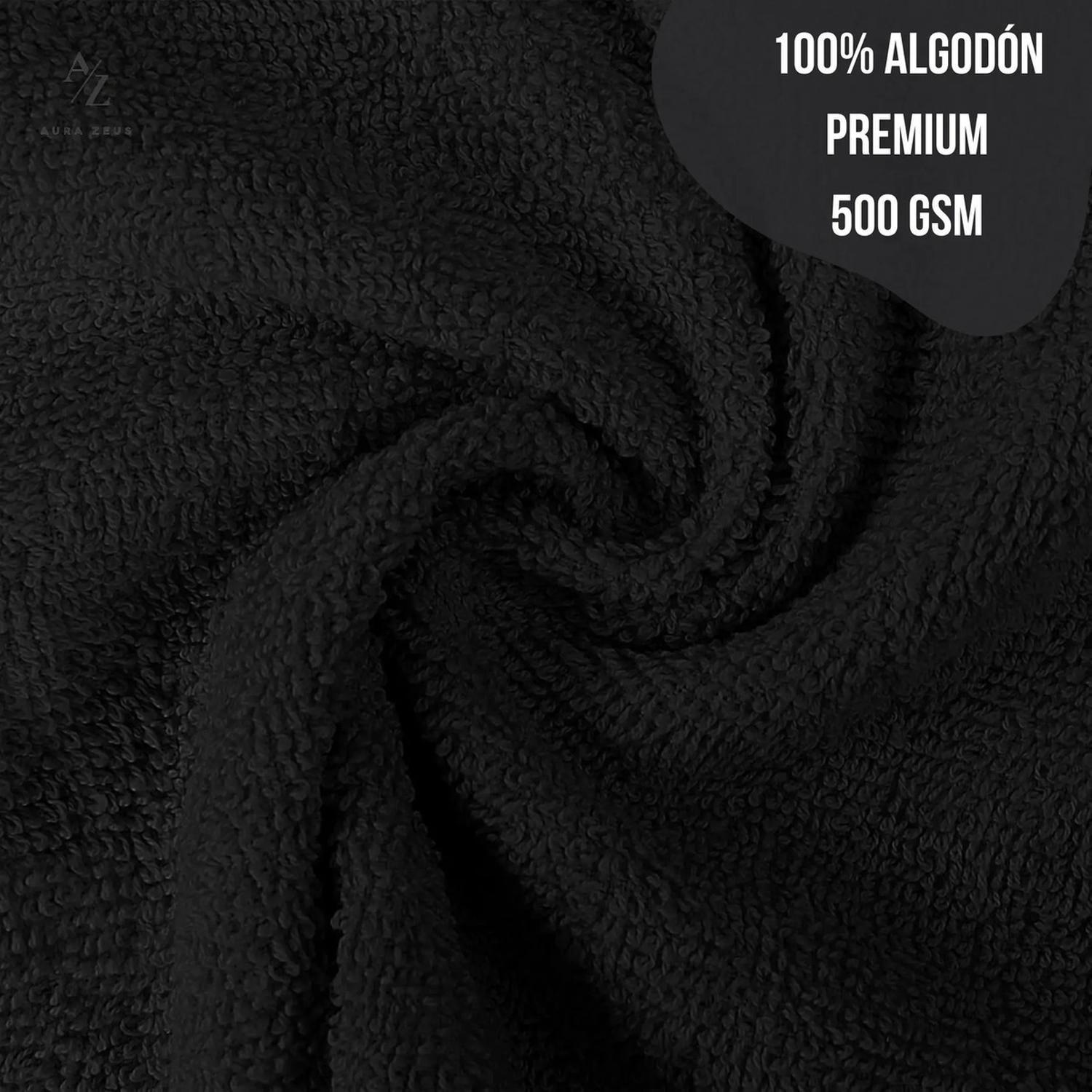 Juego De 4 Toallas Faciales 32x32cm Algodon 500g Set Baño Az-2