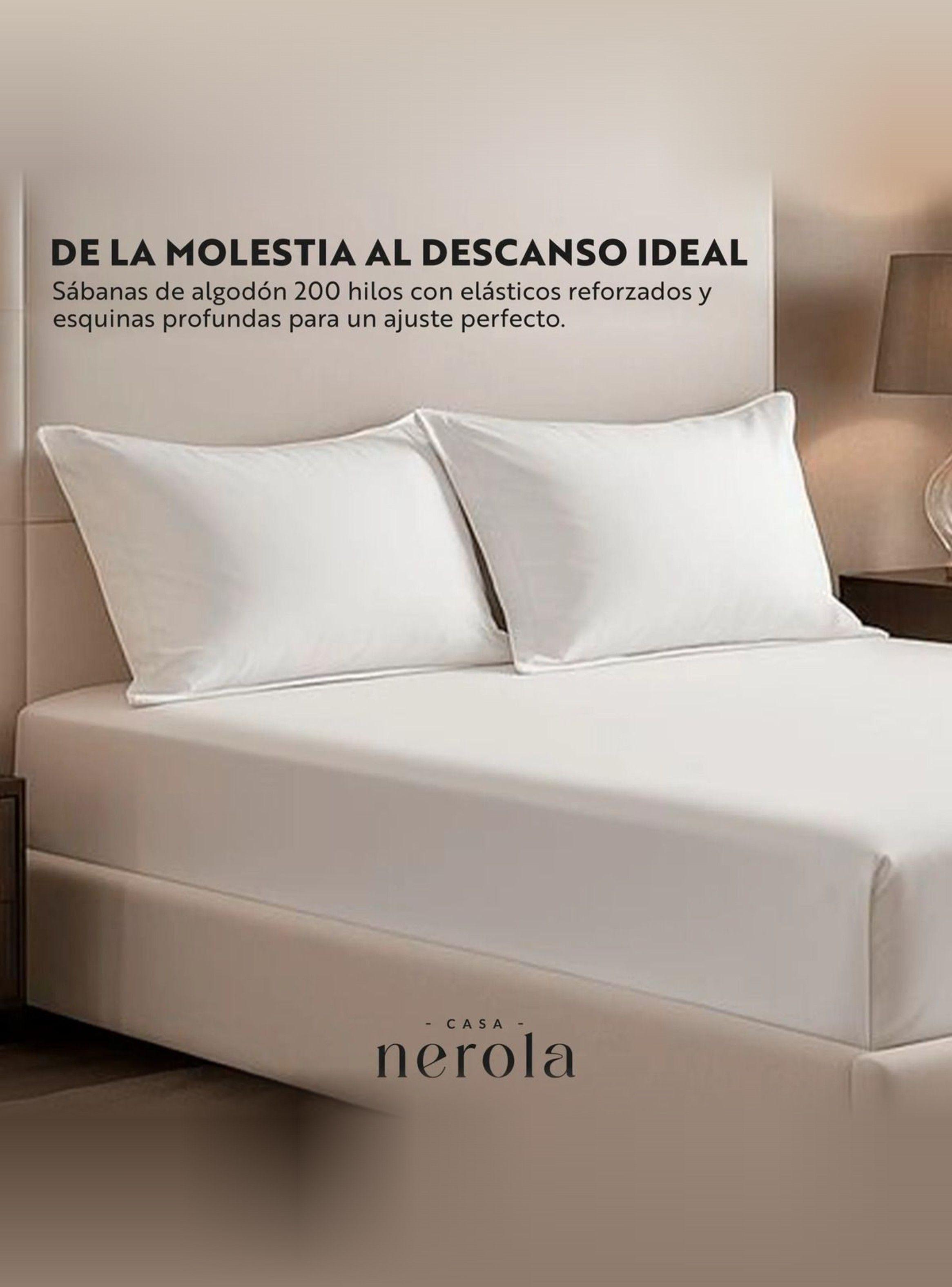 Sábana Bajera Ajustable 100% Algodón 200 Hilos 1,5 Plazas Blanco-1