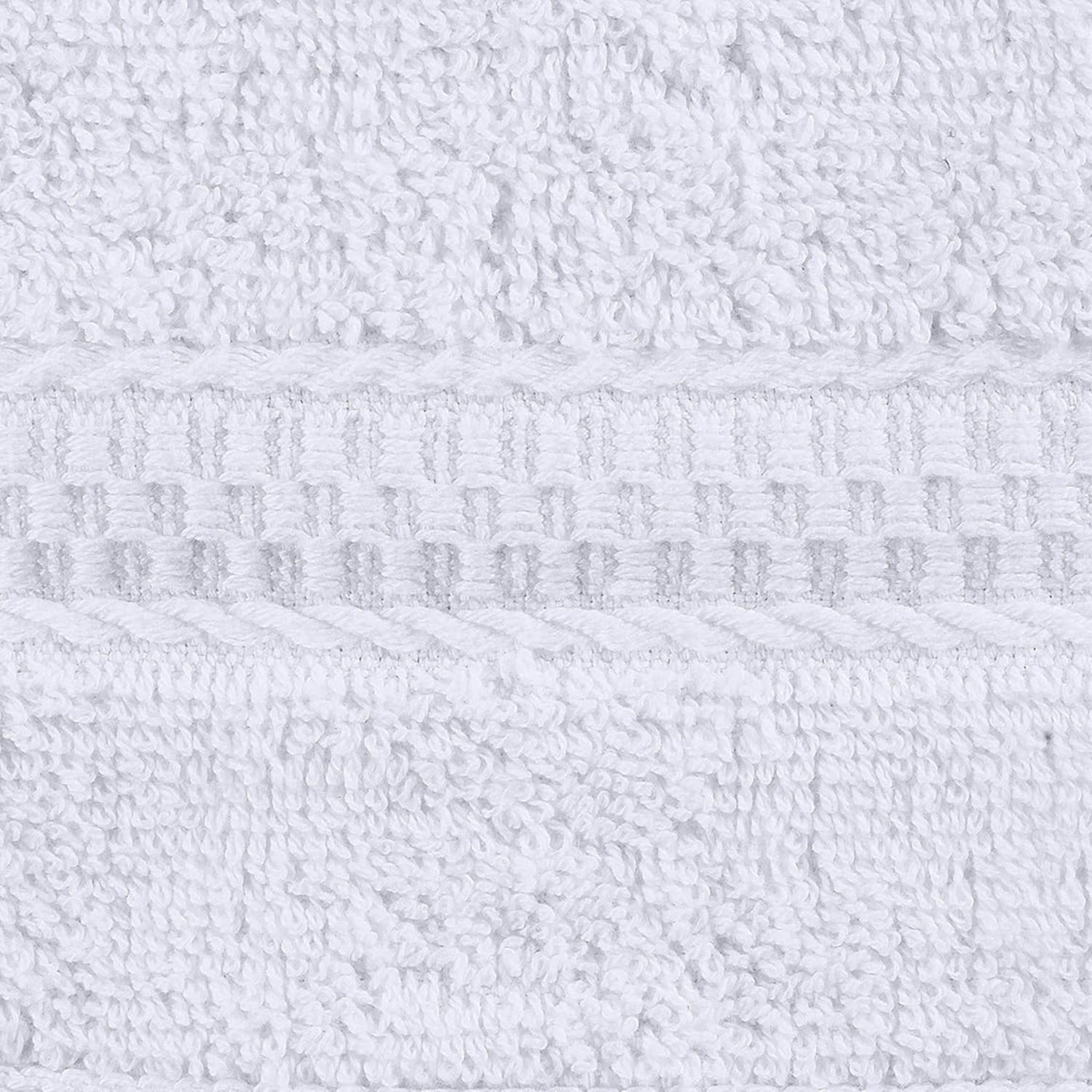 Set De 4 Toallas De Baño 140x70 Cm Algodon 500gr Grandes Az Blanco-8