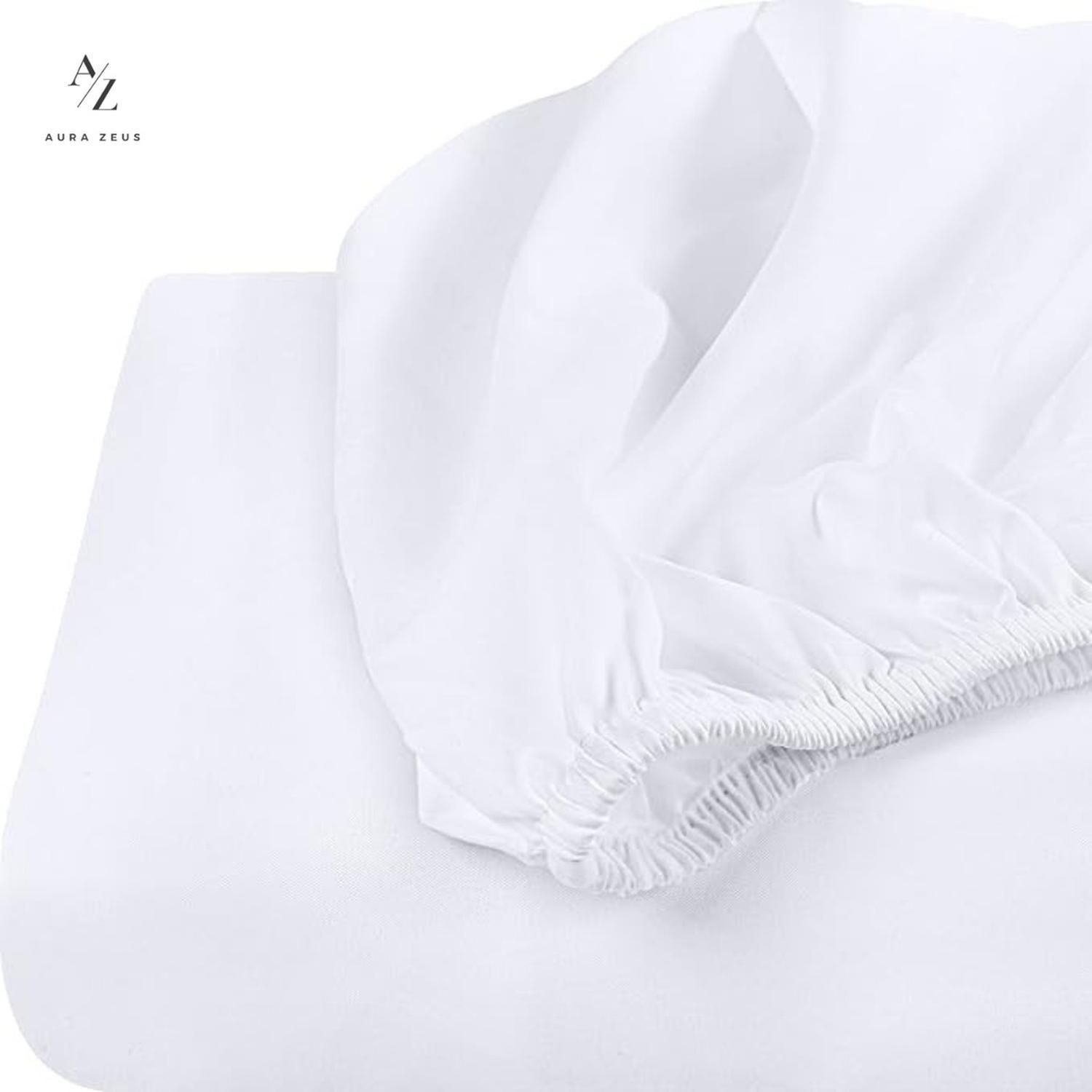 Sabanas Bajera Ajustable 1800 Hilos Microfibra Hogar Ropa Cama Elasticada Az-8