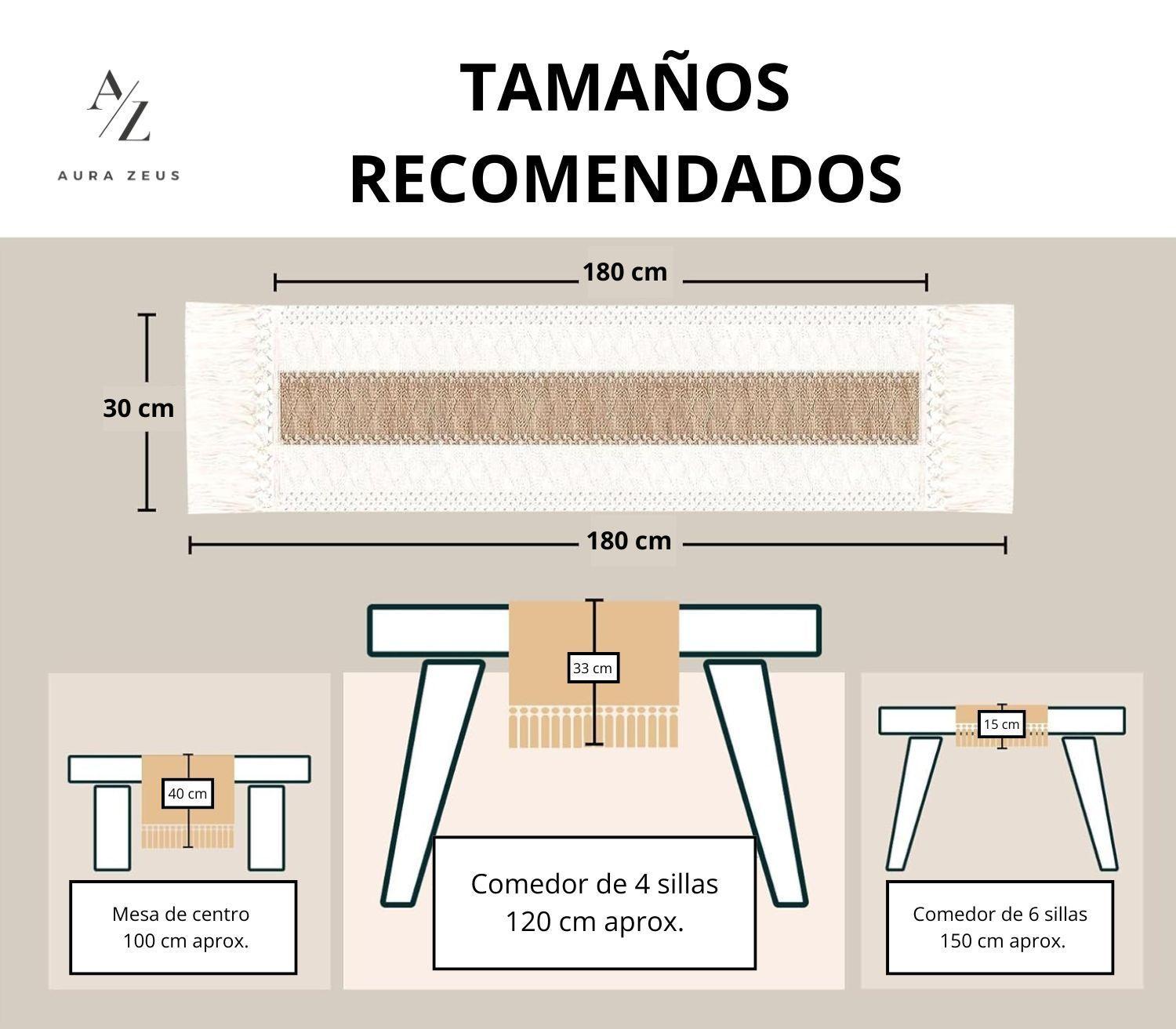 Camino De Mesa Algodon Yute Egipcio Mantel De Centro 180 X 30-3