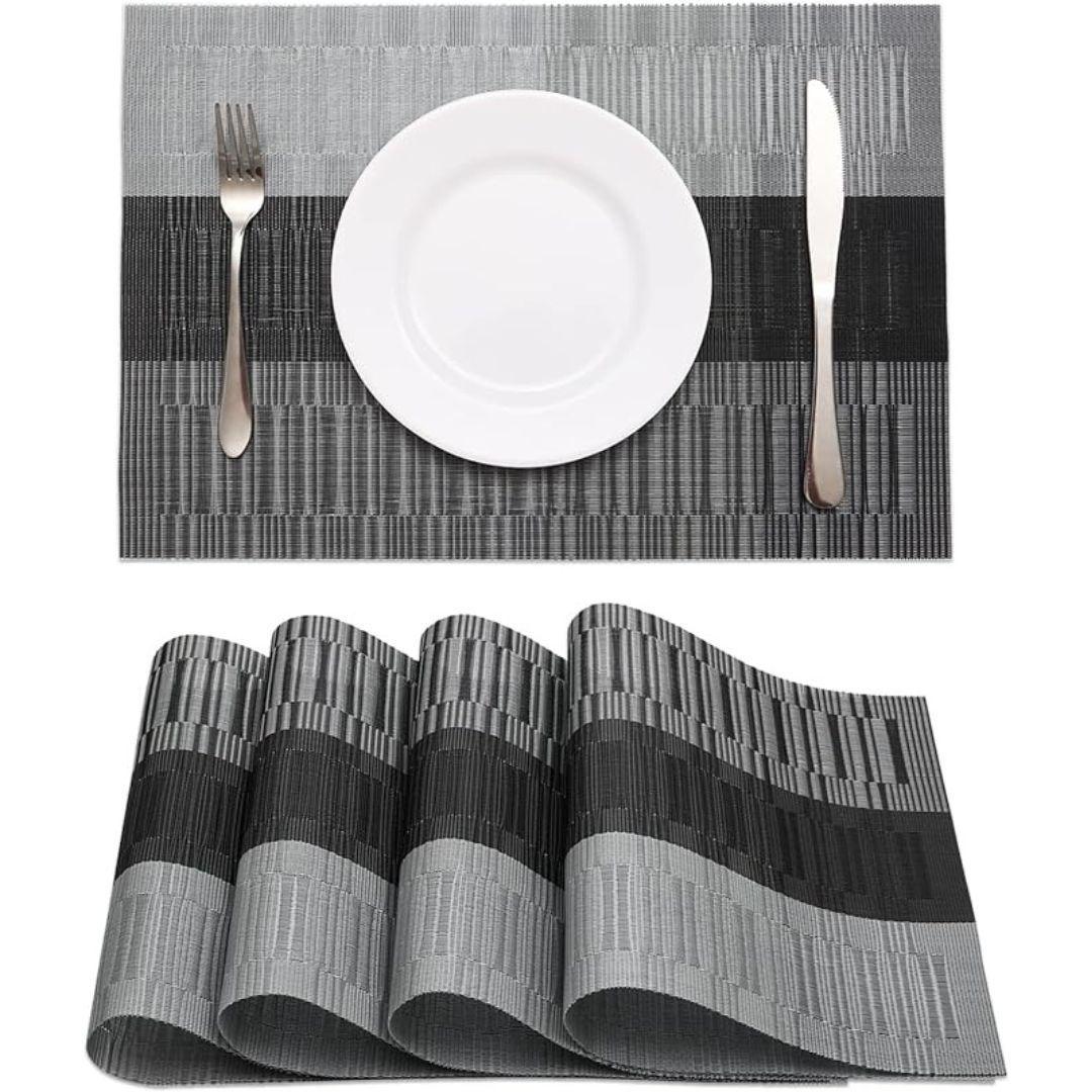 Set De 4 Individuales Para Mesa Mantel Impermeables Diseños-0