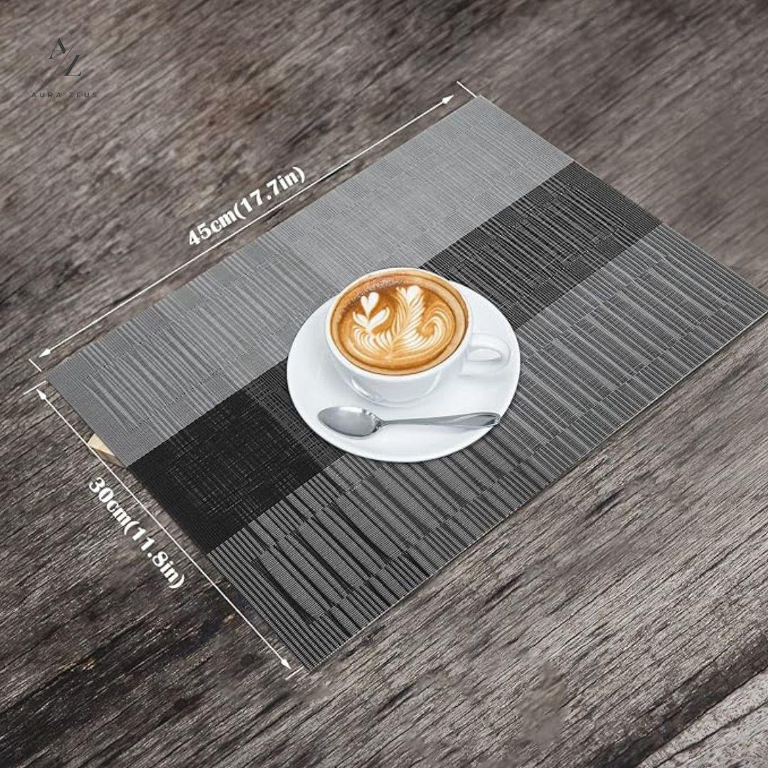 Set De 4 Individuales Para Mesa Mantel Impermeables Diseños-1