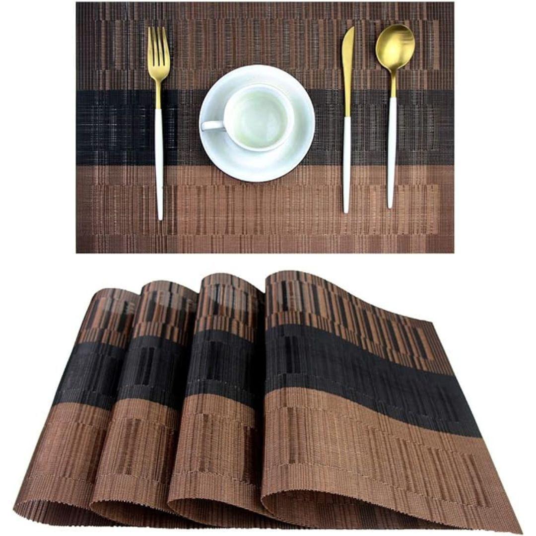 Set De 4 Individuales Para Mesa Mantel Impermeables Diseños-0