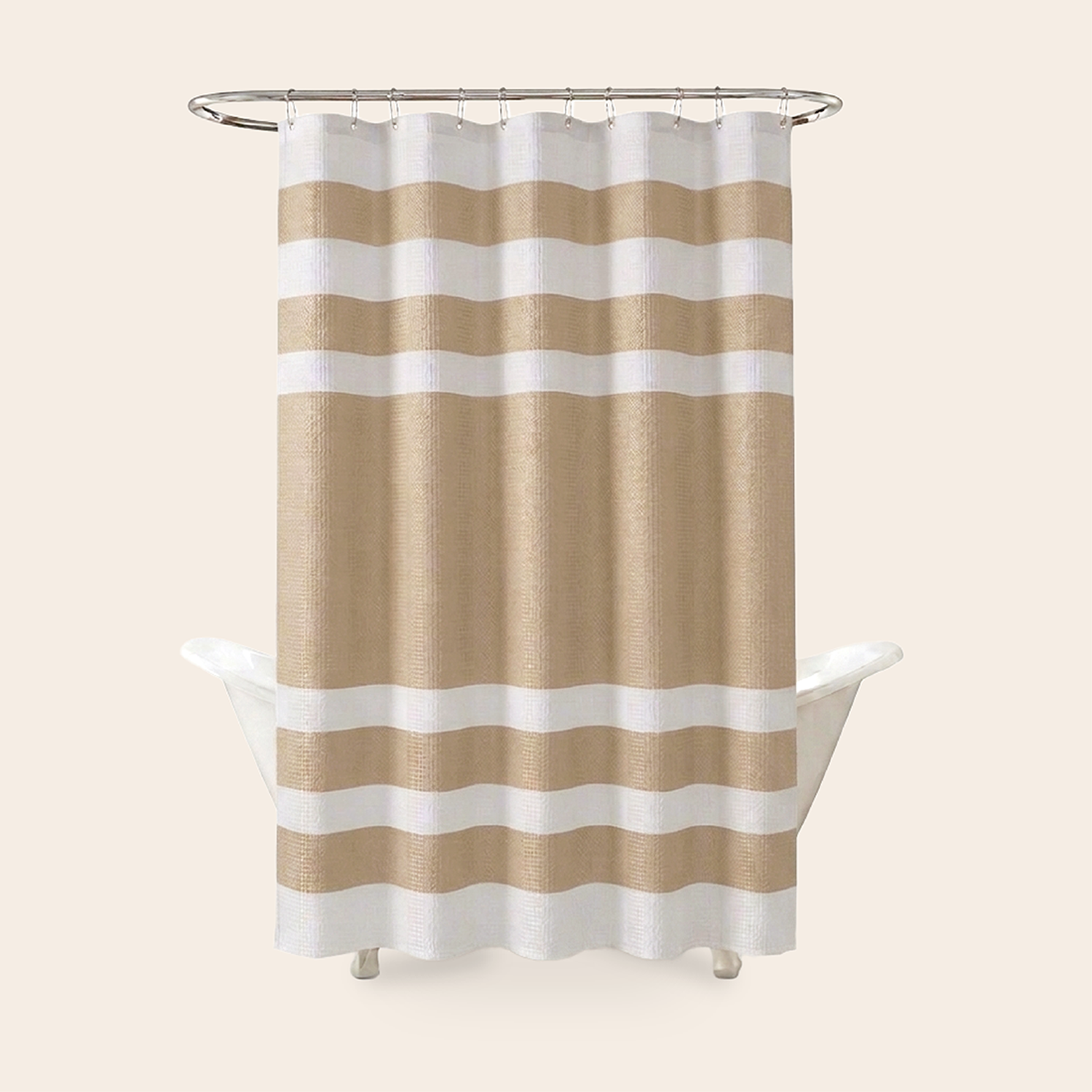 Cortina De Baño Diseño Impermeable Tela Bano + 12 Ganchos Az-8