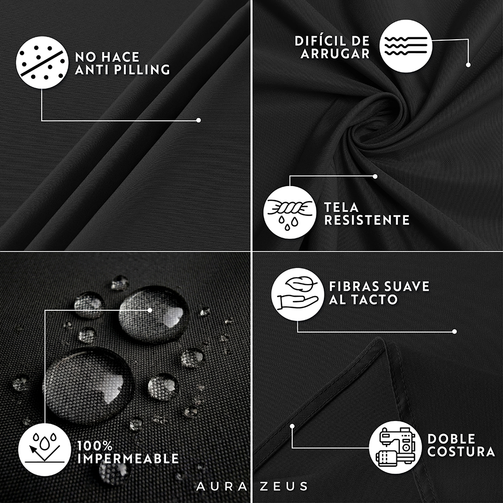 Mantel De Mesa Redondo Tela Hule Antimancha Impermeable Az-3