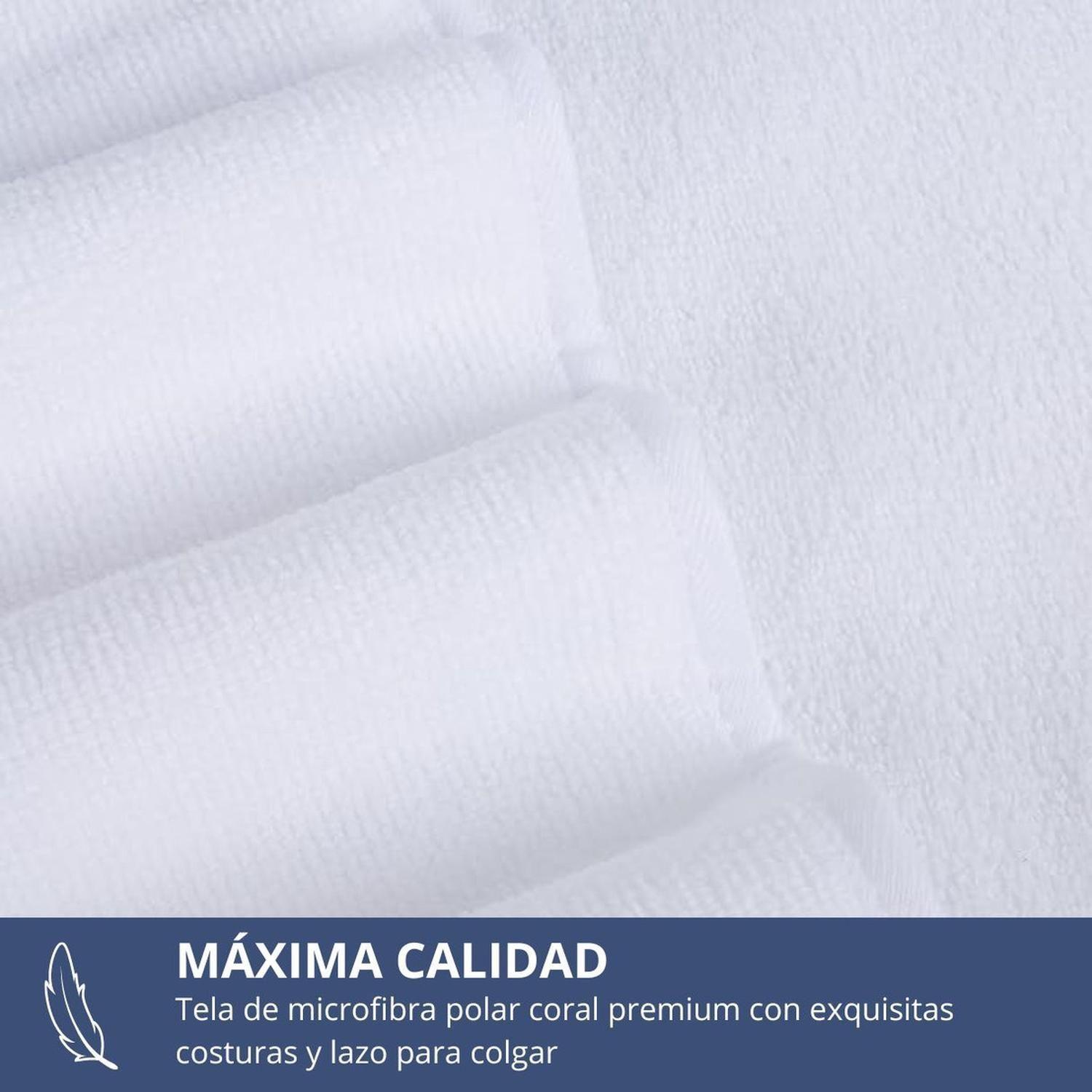 Toallon Grande De Baño 100 X 140 Microfibra Playa Mano Az-2