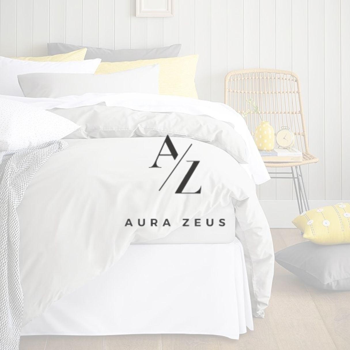 Faldon Cama King Blanco Negro Liso Elasticados Premium Aura Zeus-7