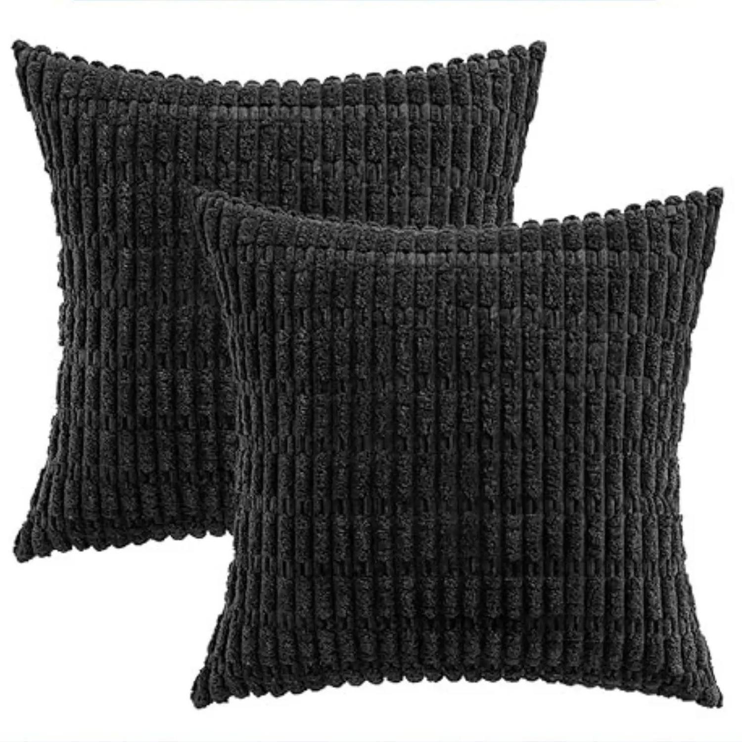 Fundas De Cojines Pack X2 Boho Textura Suave 45 X 45 Premium-0