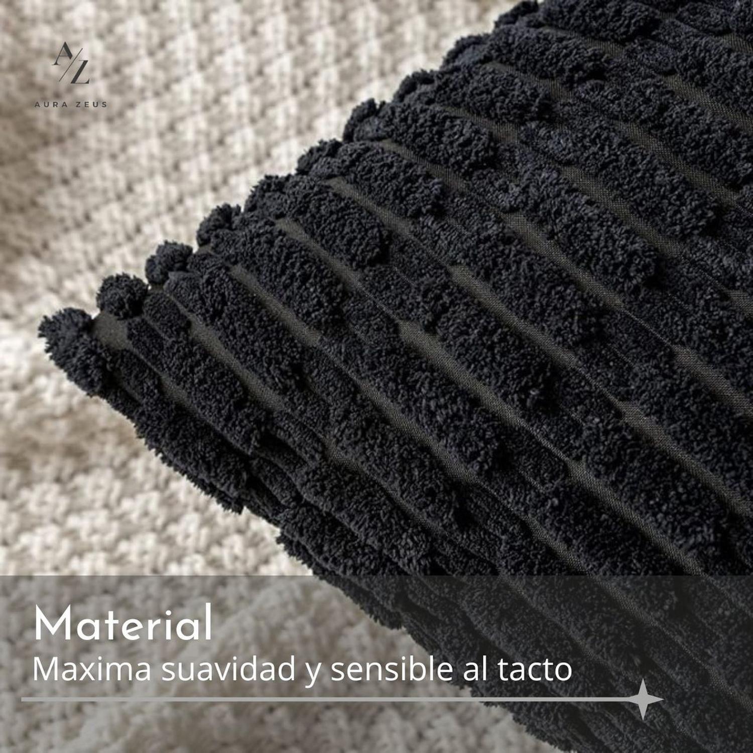 Fundas De Cojines Pack X2 Boho Textura Suave 45 X 45 Premium-1