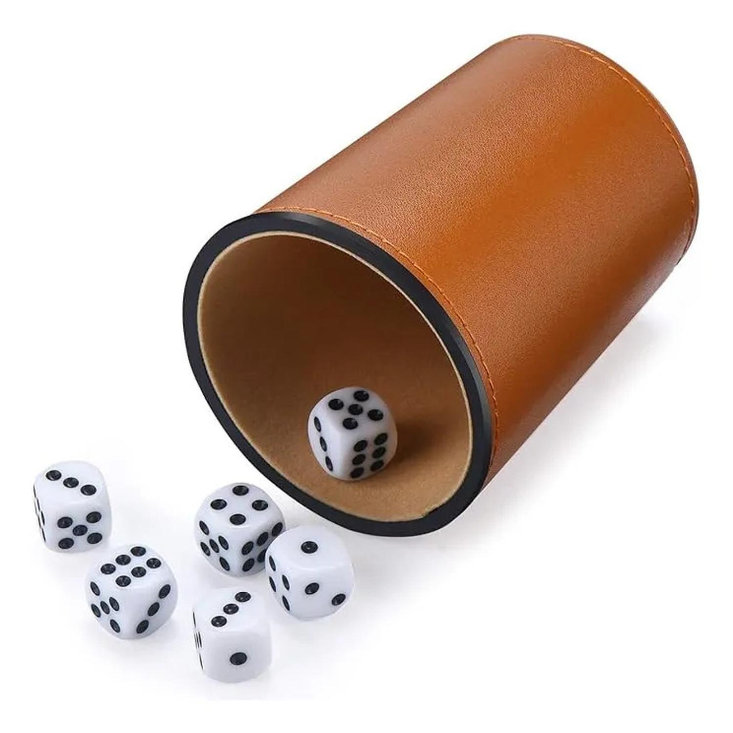 Set De 5 Cachos Cuero Pu Cachai Juego De Mesa Familiar Box-5