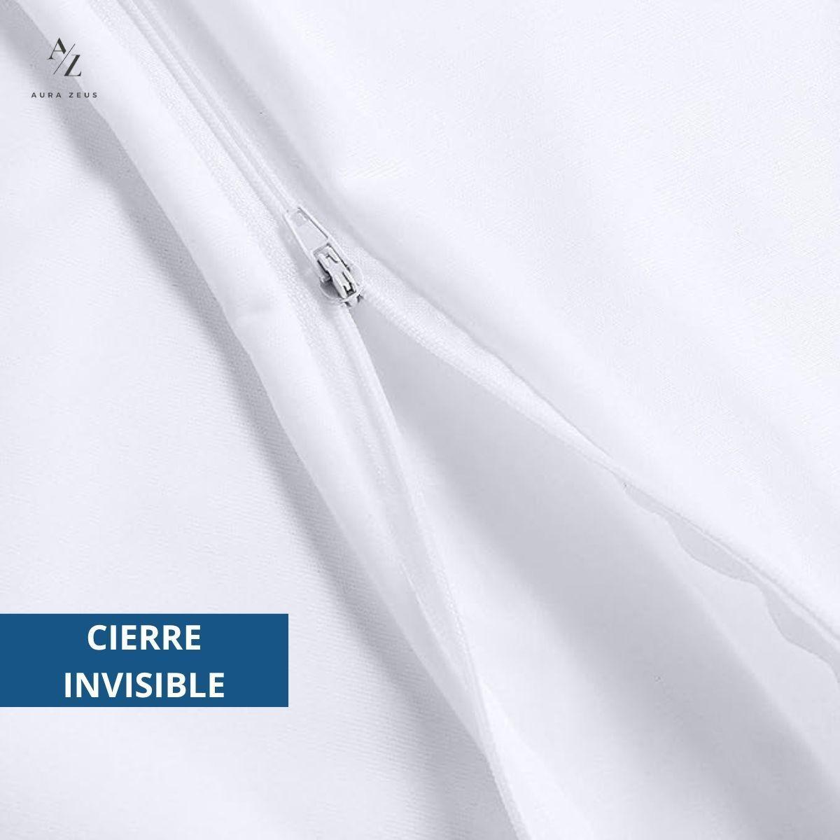 Set De 2 Fundas Para Almohadas Impermeables 50x70 Antimanchas Cierre-2